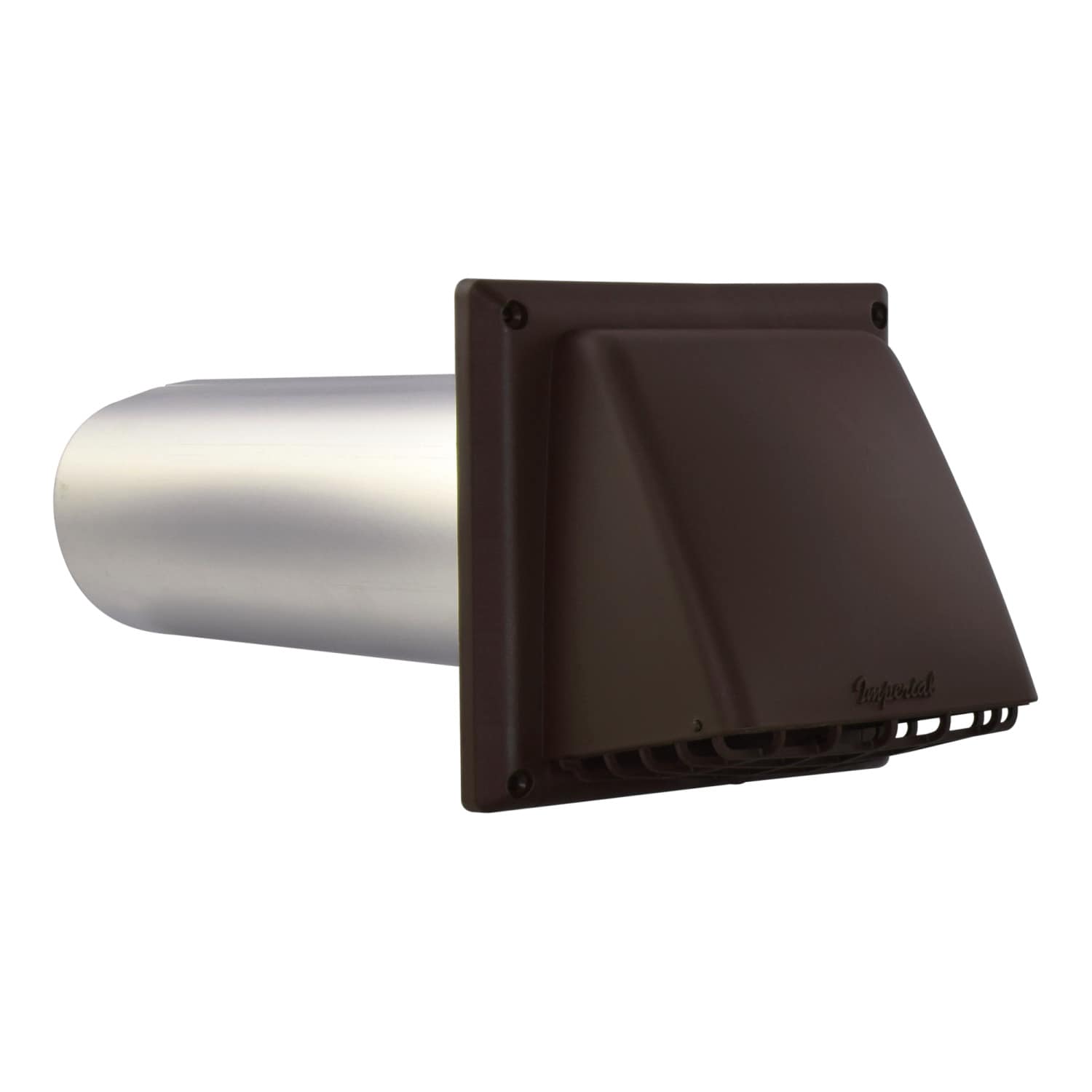 IMPERIAL 4-in dia Plastic Preferred with Guard Dryer Vent Hood in the ...