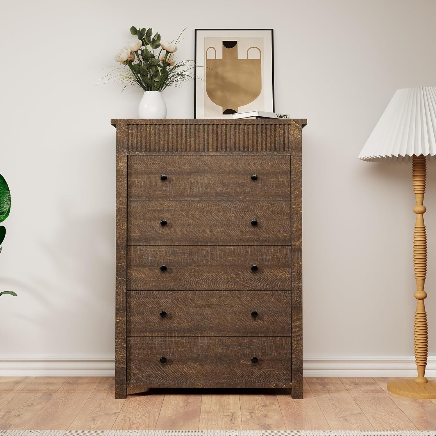 South Shore Furniture Versa Weathered Oak 5-Drawer Standard Chest