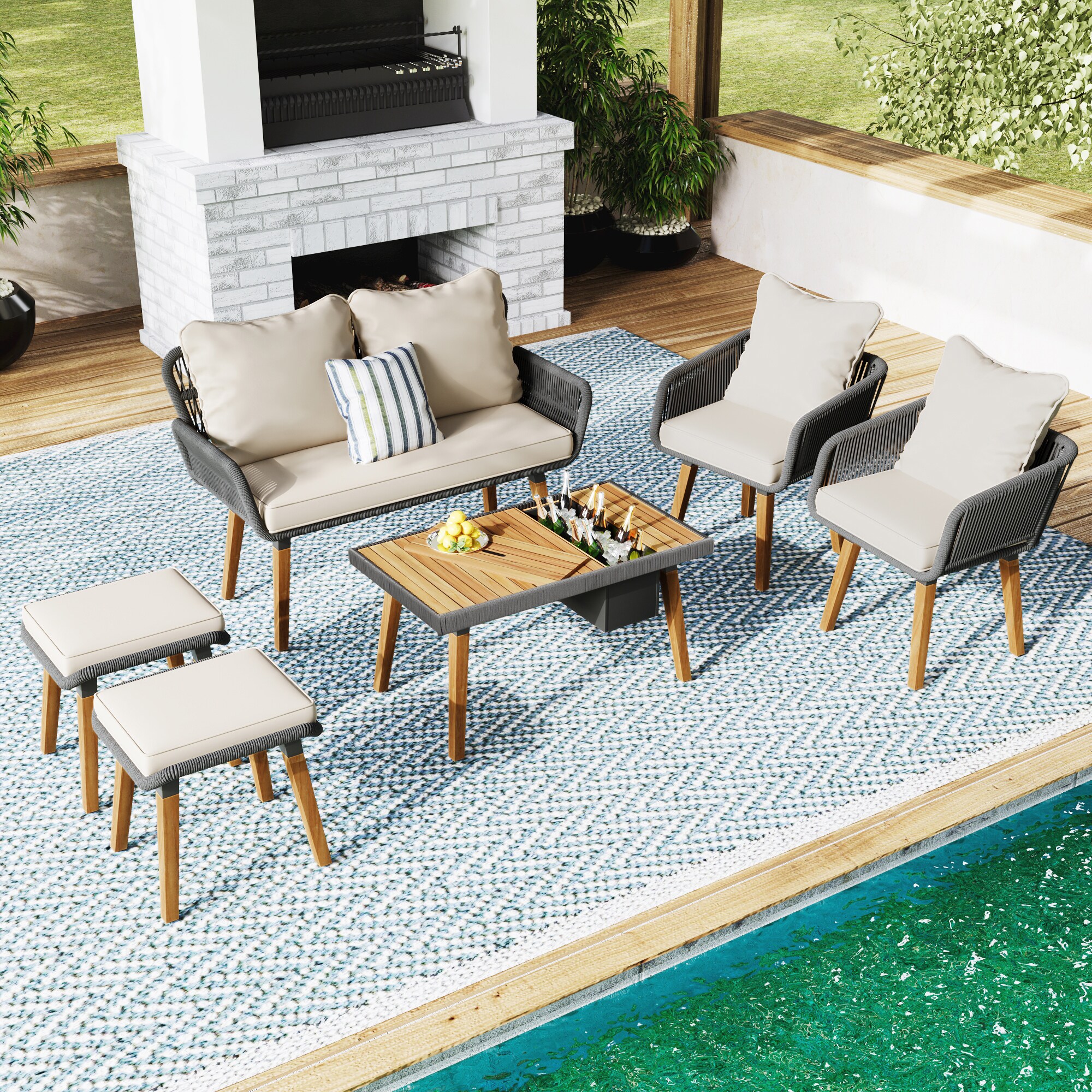 Fun Orange FUN25CP05 Patio-Conversation-Sets - View #8