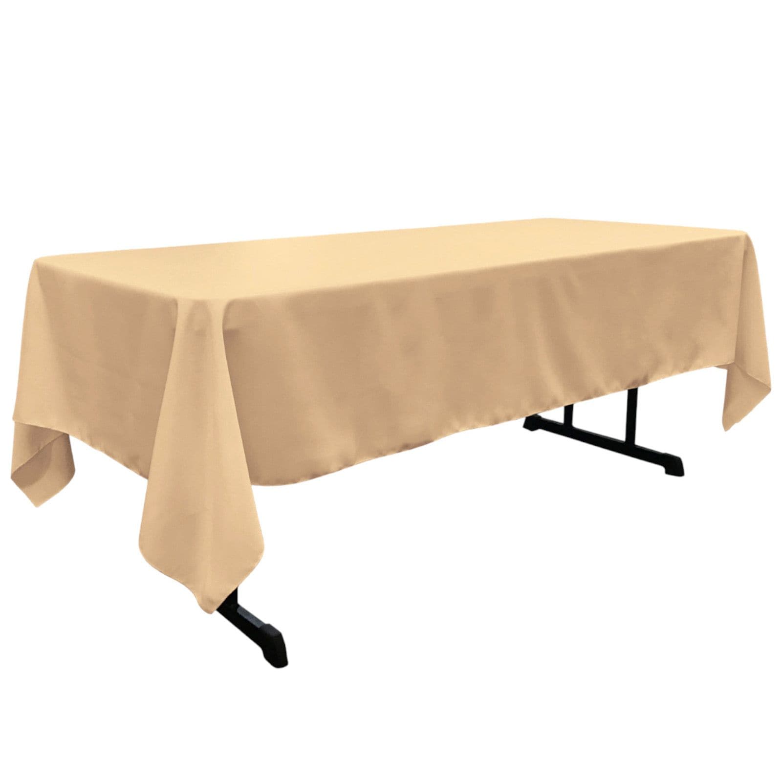 Slickblue Indoor and Outdoor Polyester Poplin Table Cover for 6-8 ft Rectangular Table Stain and Wrinkle Resistant Multiple Color and Size Options