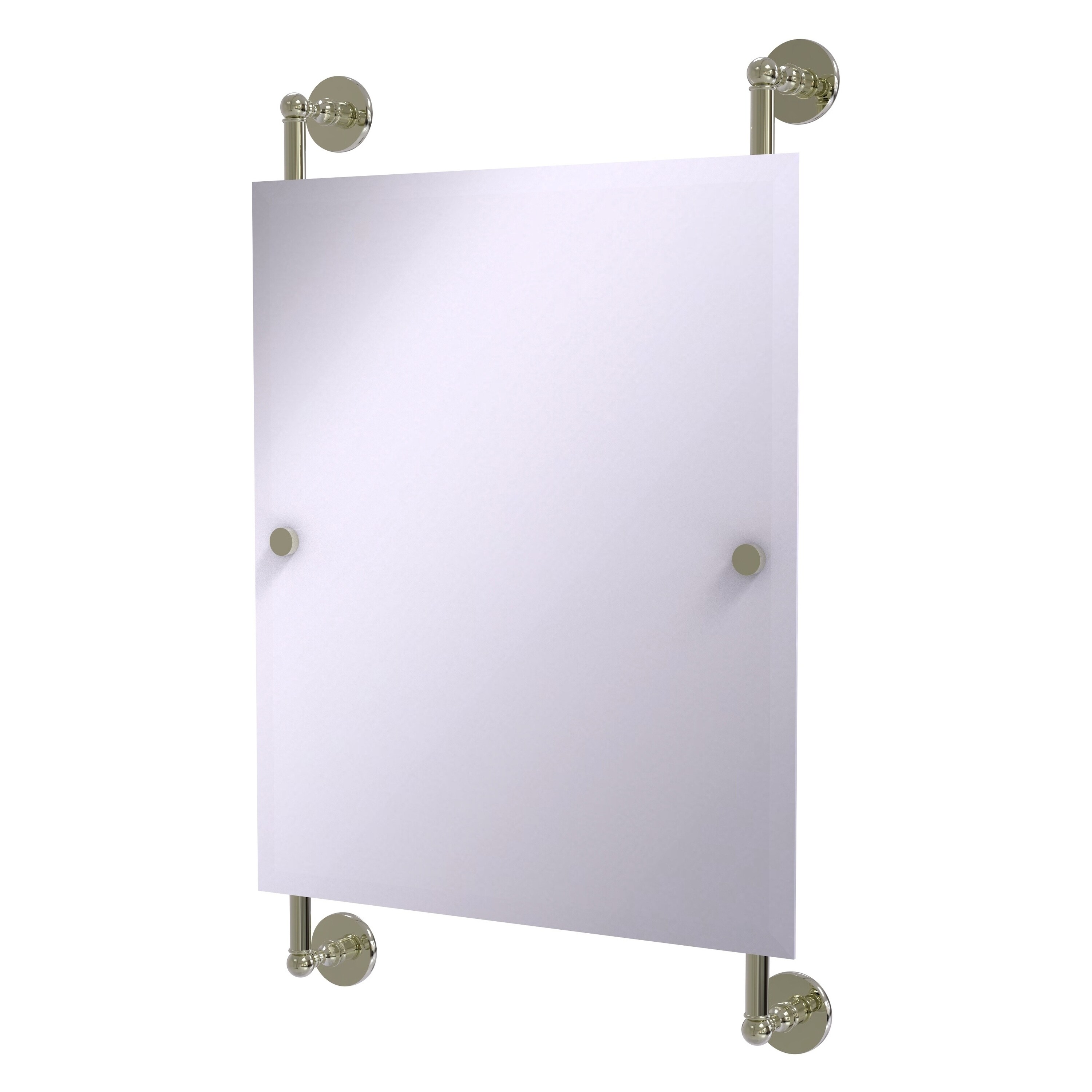 Allied Brass P1000-27-92-PNI Prestige Skyline 21-Inches x 33-Inches Beveled Frameless Rectangle Bathroom Vanity Mirror ( Polished Nickel )