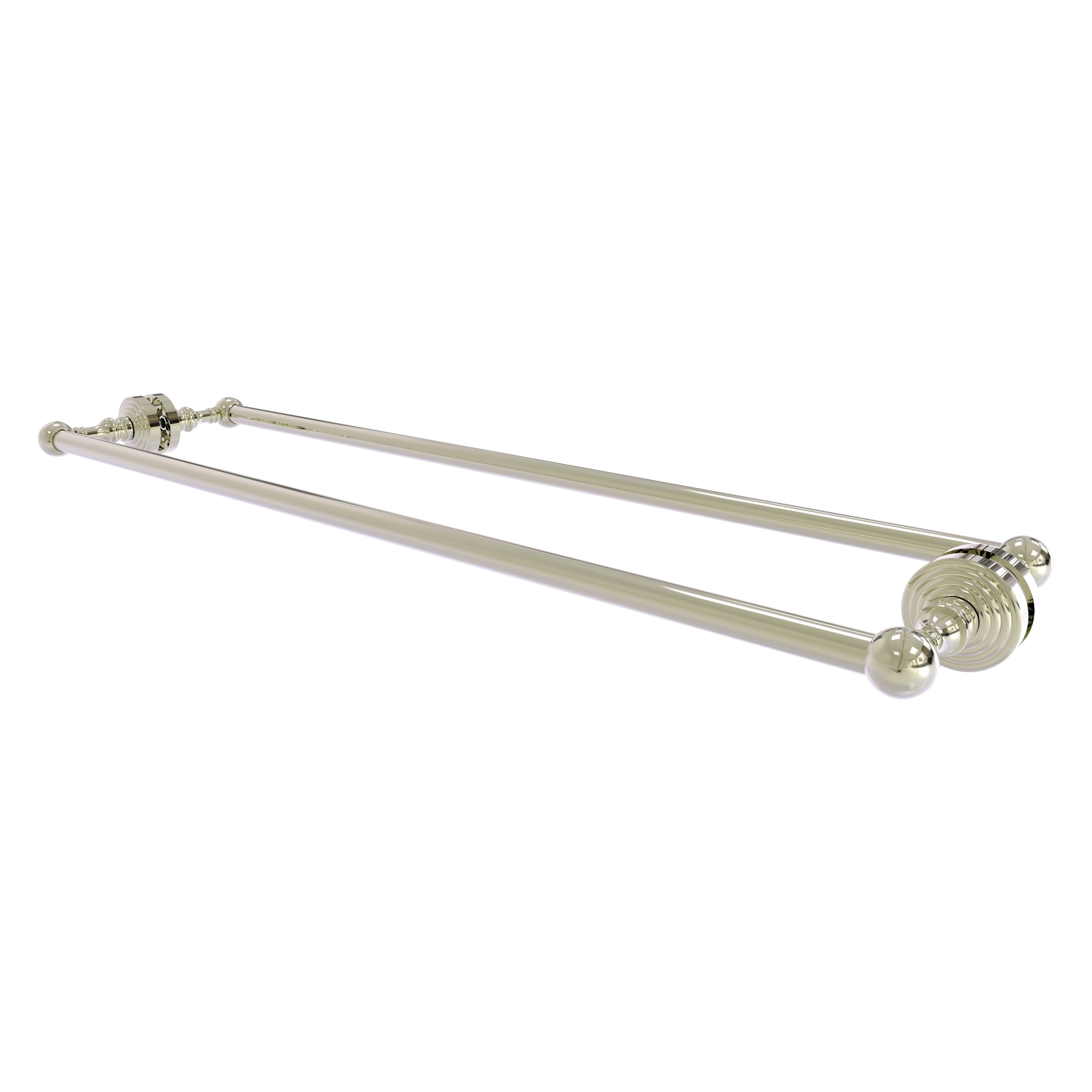Allied Brass WP-41-BB-30-PNI Waverly Place 30-in double Polished Nickel Wall mount Double Towel Bar