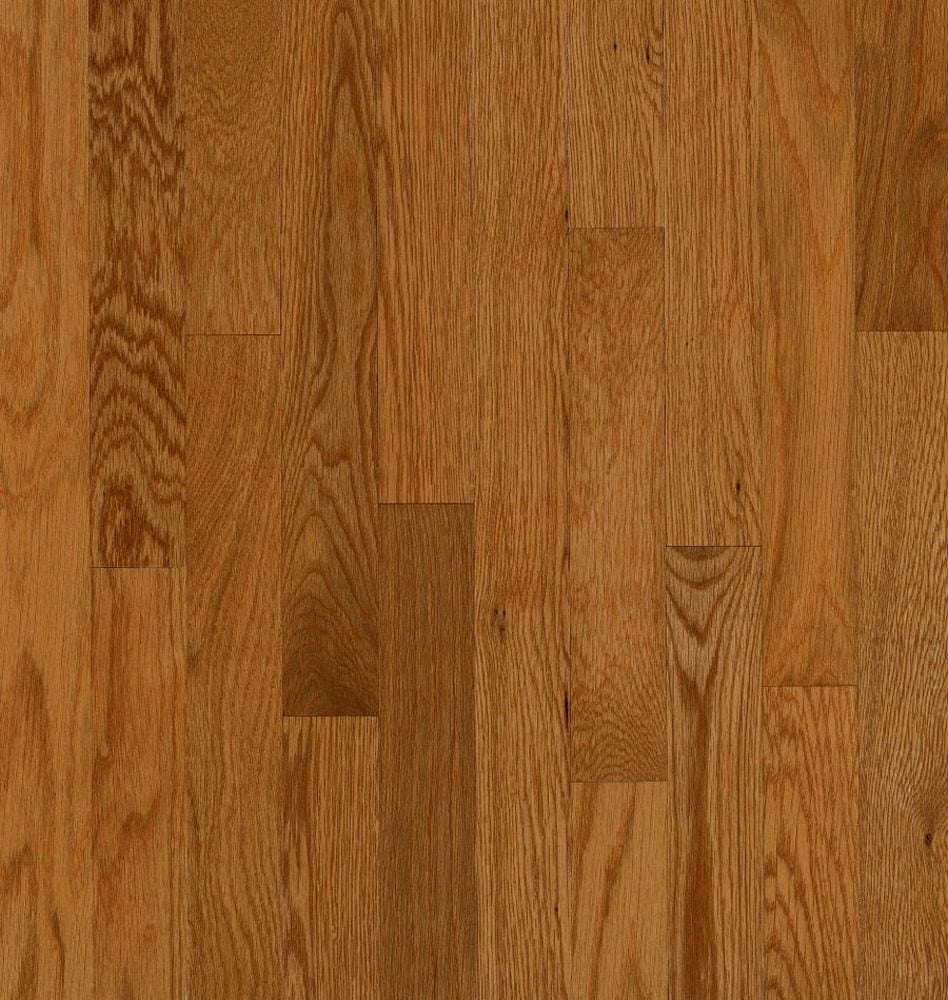 Bruce Manchester Gunstock Oak 3-1/4-in W x 3/4-in T x Varying Length Smooth/Traditional Solid Hardwood Flooring (22-sq ft / Carton)