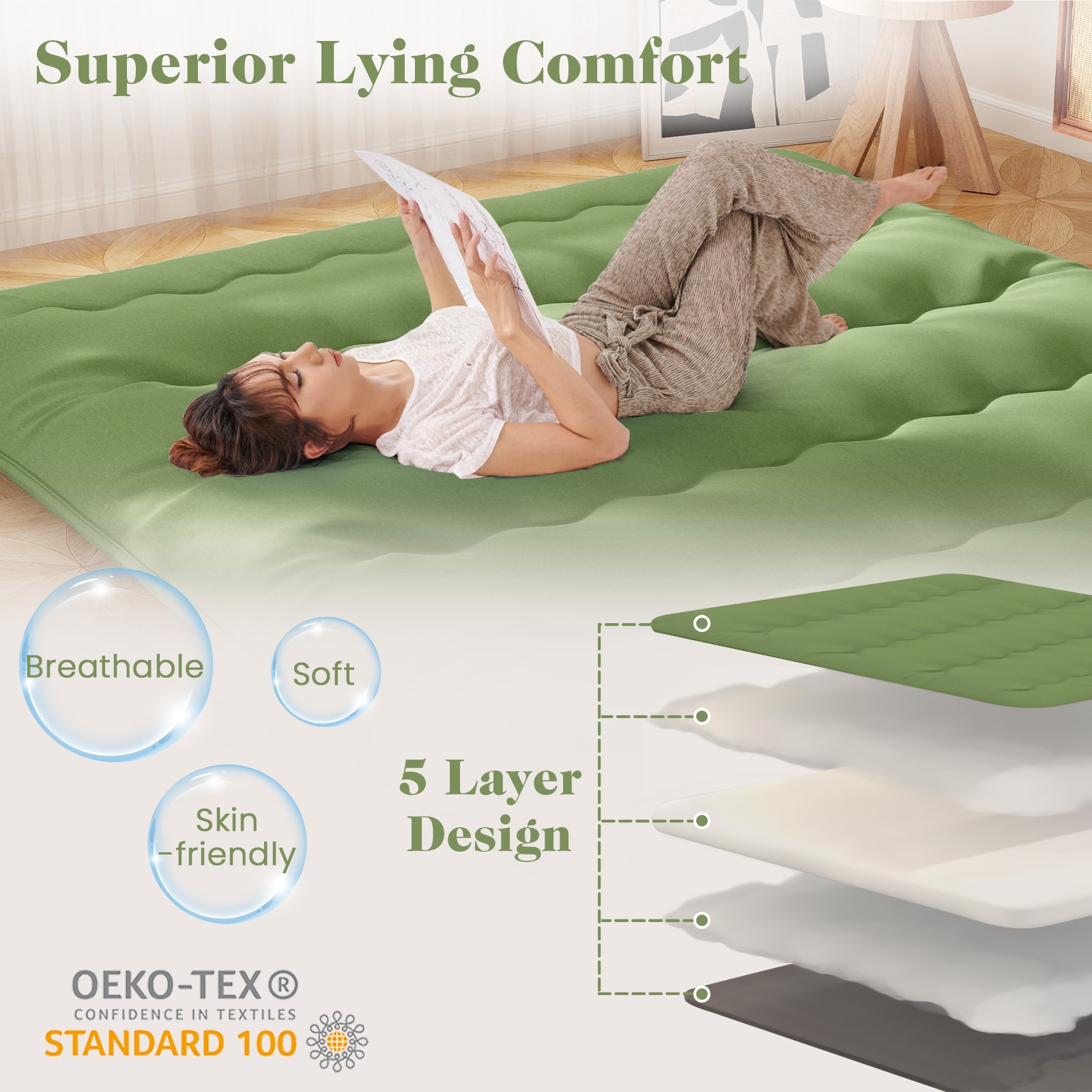 Slickblue D-CO-K-NG11801UH Mattresses-Boxsprings - View #5