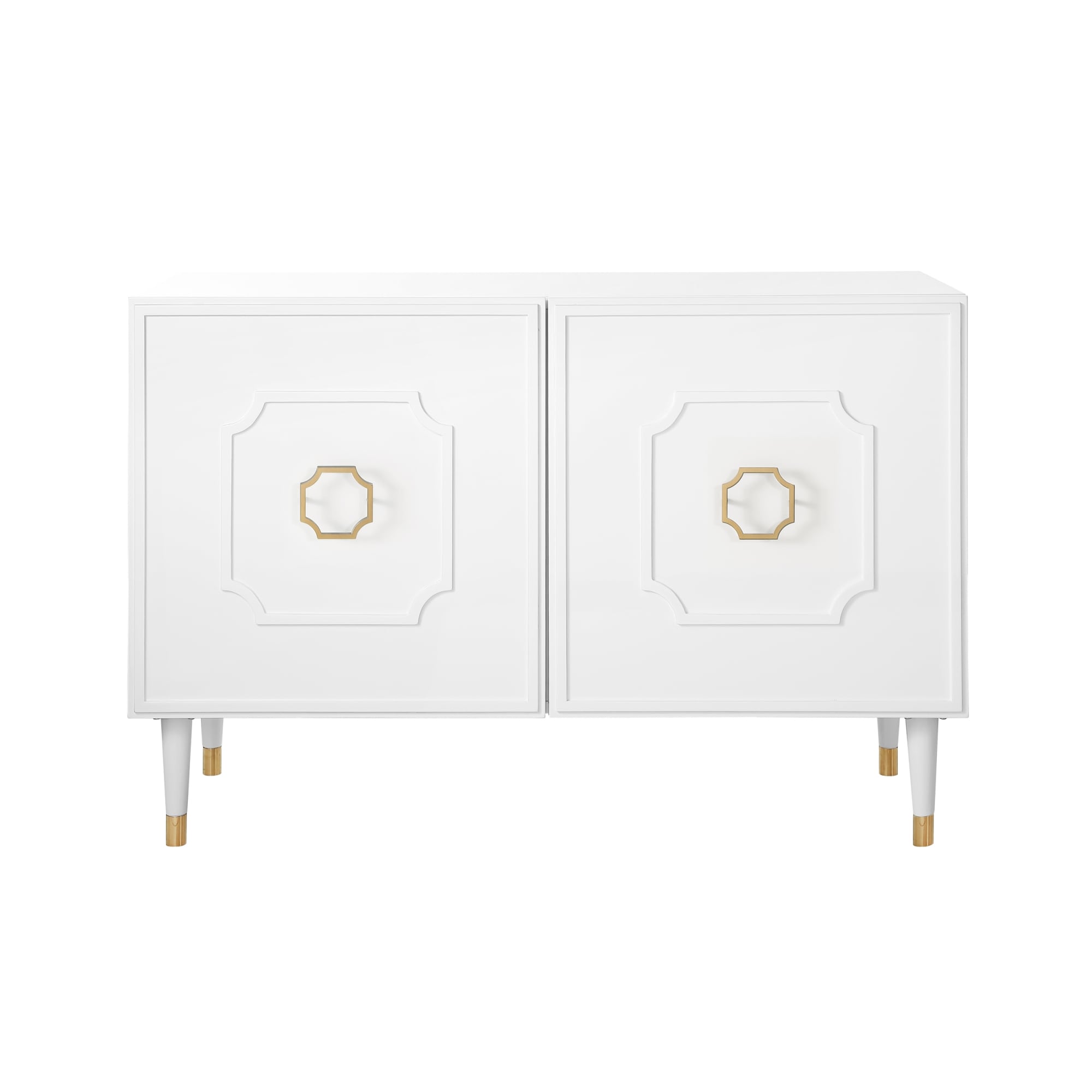 Inspired Home SD103-09WG2-LS Keao Traditional White Sideboard