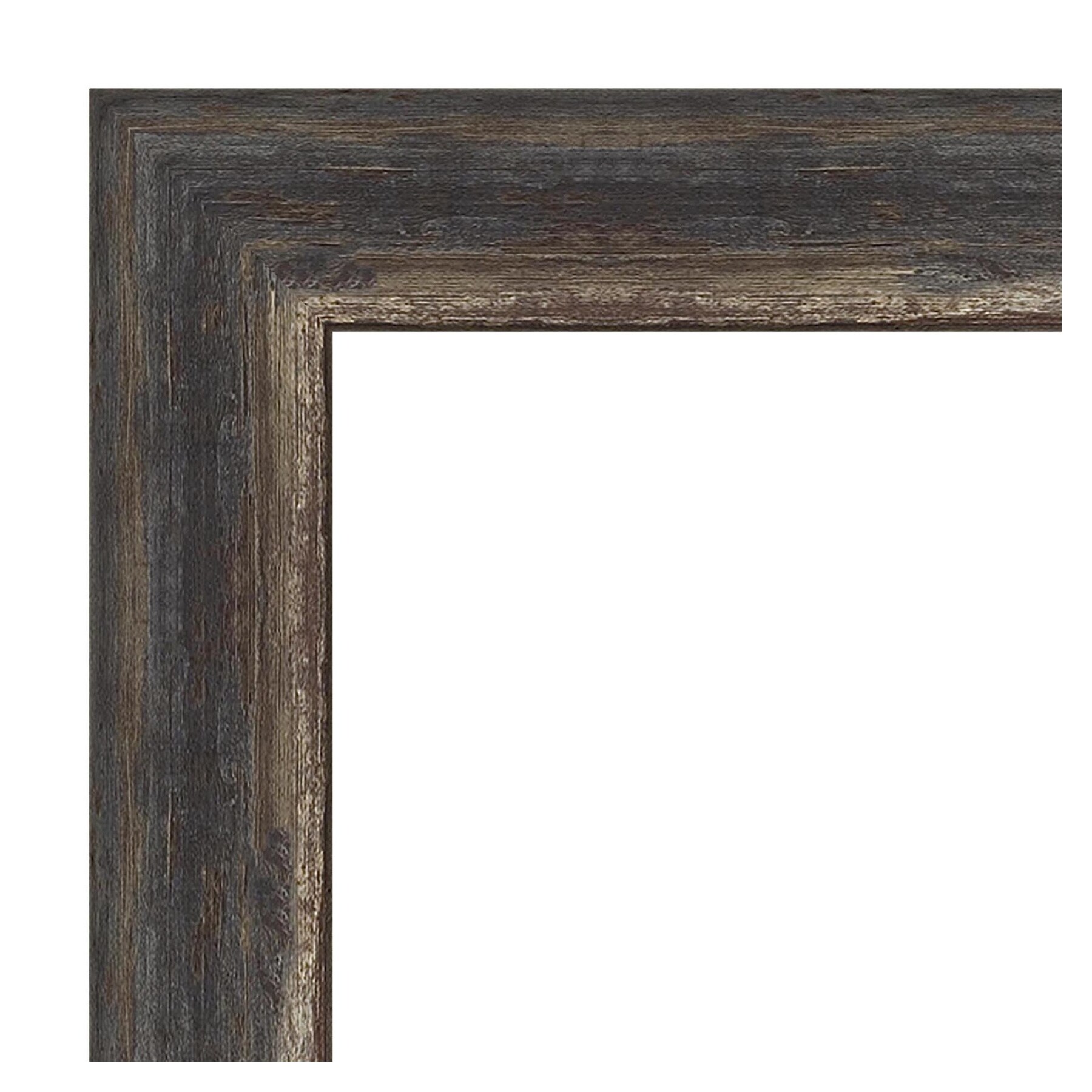 Amanti Art Bark Rustic Char Frame 19.5-in x 23.5-in Rectangle Bathroom ...