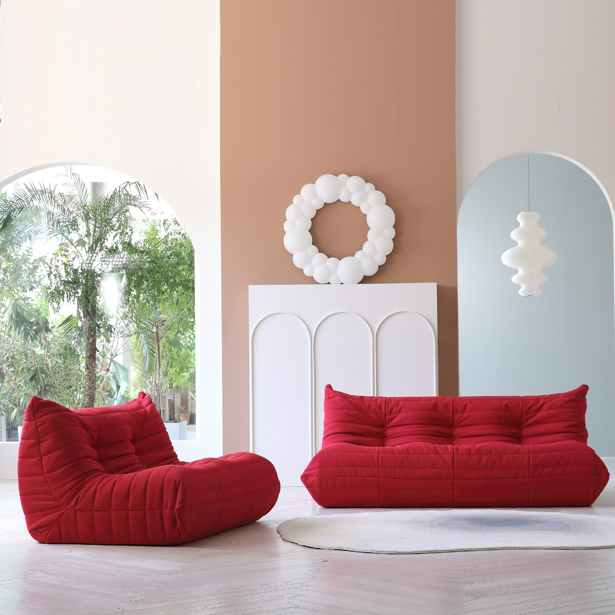 BuotiqHom DH-S2-117RE Sofas-Loveseats - View #2