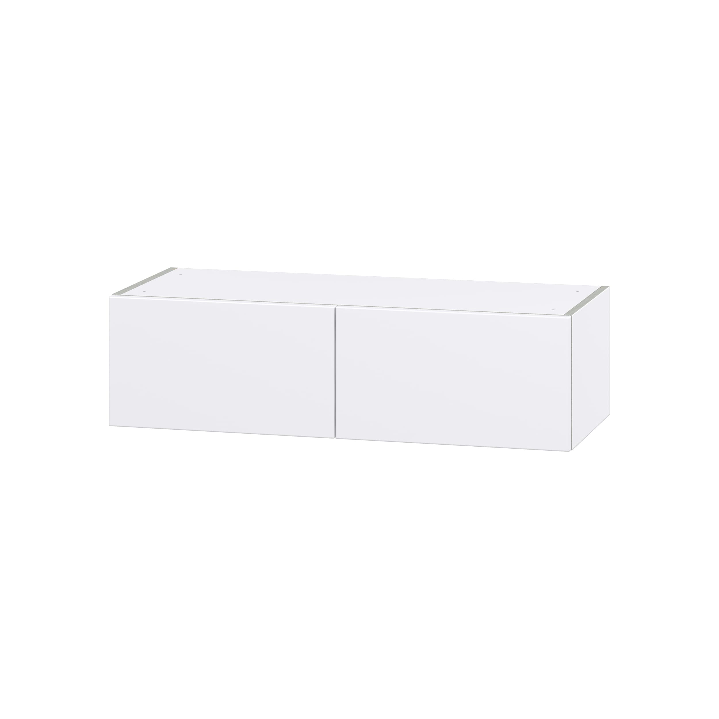 Hugo&Borg DSW3610-LA Lasalle 36-in W x 10-in H x 14-in D Bright White Slab Wall Fully assembled Cabinet (Flat Panel Slab)