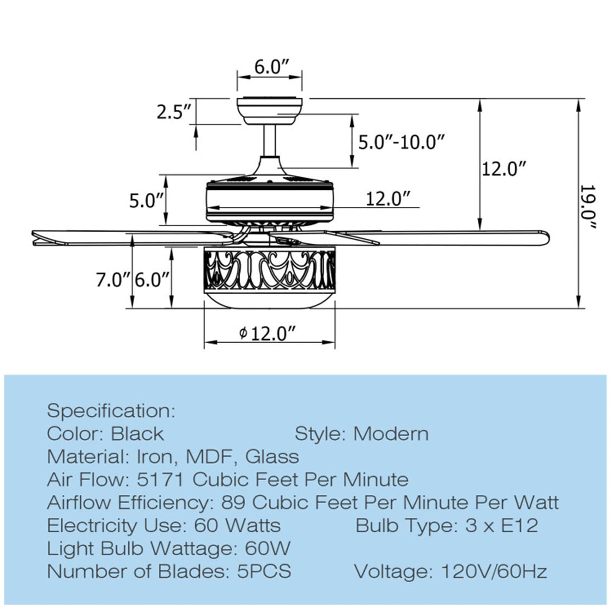 BABOOM BOM-21US-BK-CO Ceiling-Fans - View #3