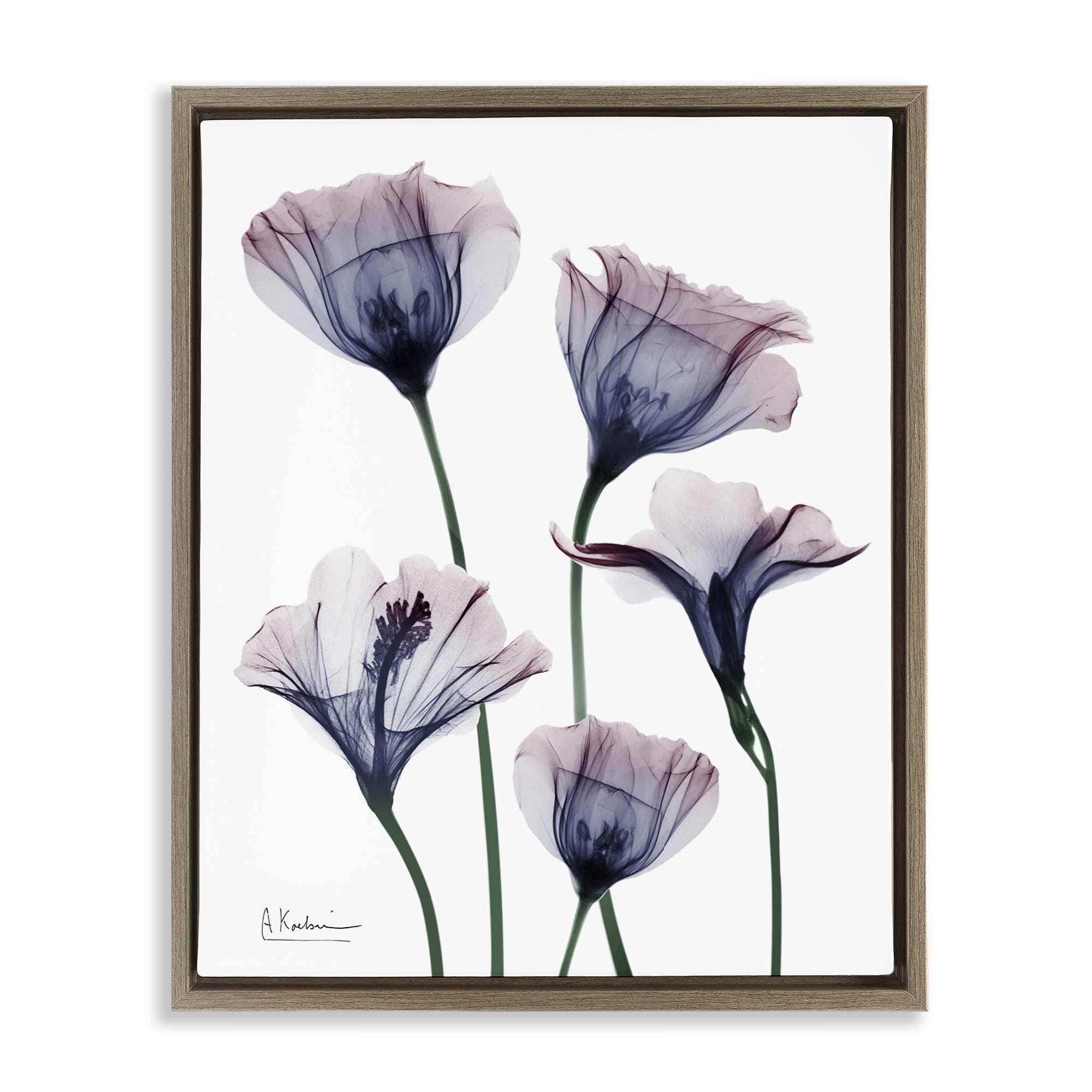 Stupell Industries BS-025-FFE-16X20 Subtle Fresh Flowers Floating Frame design by Albert Koetsier