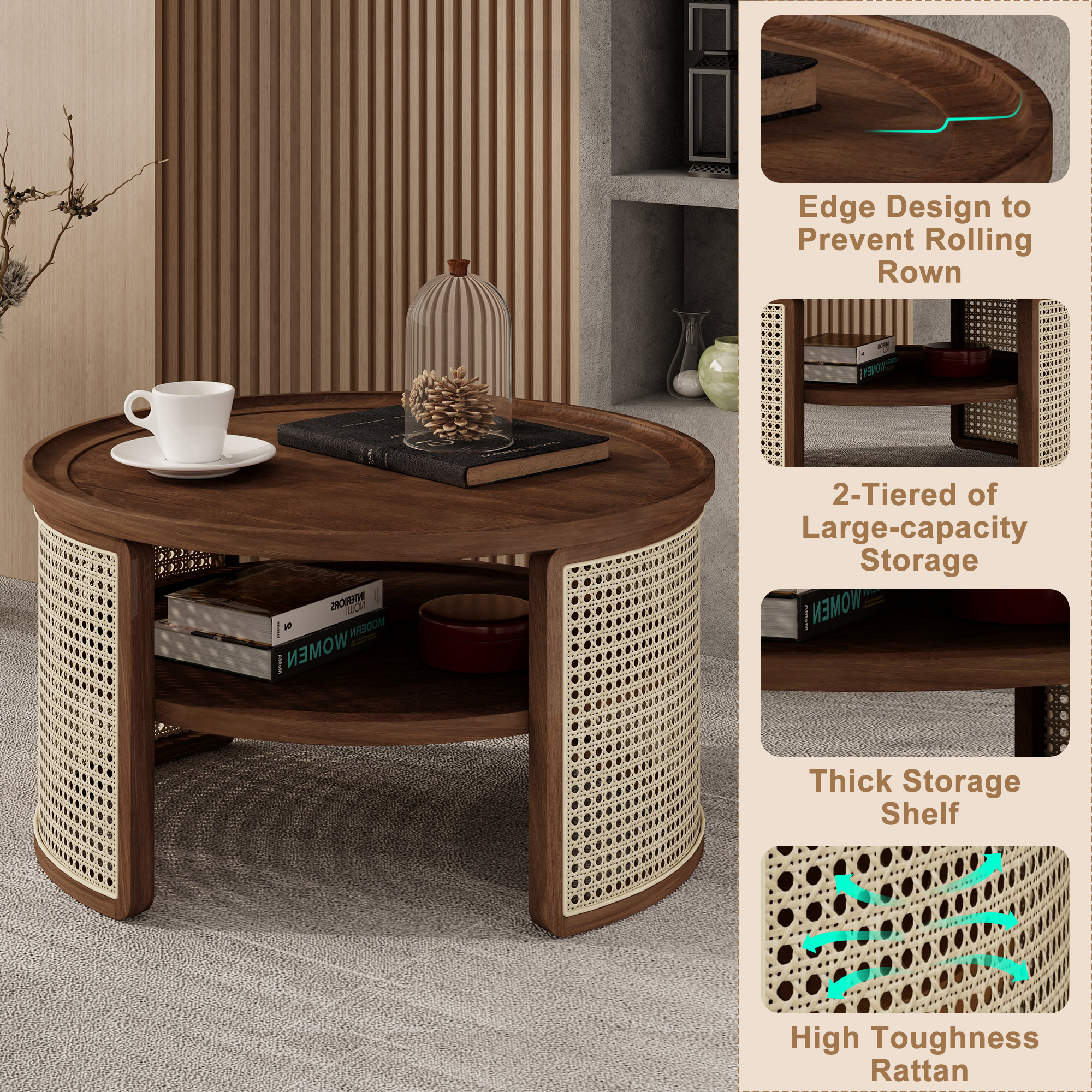 ModernLuxe L3P-N735P185131D Coffee-Tables - View #4