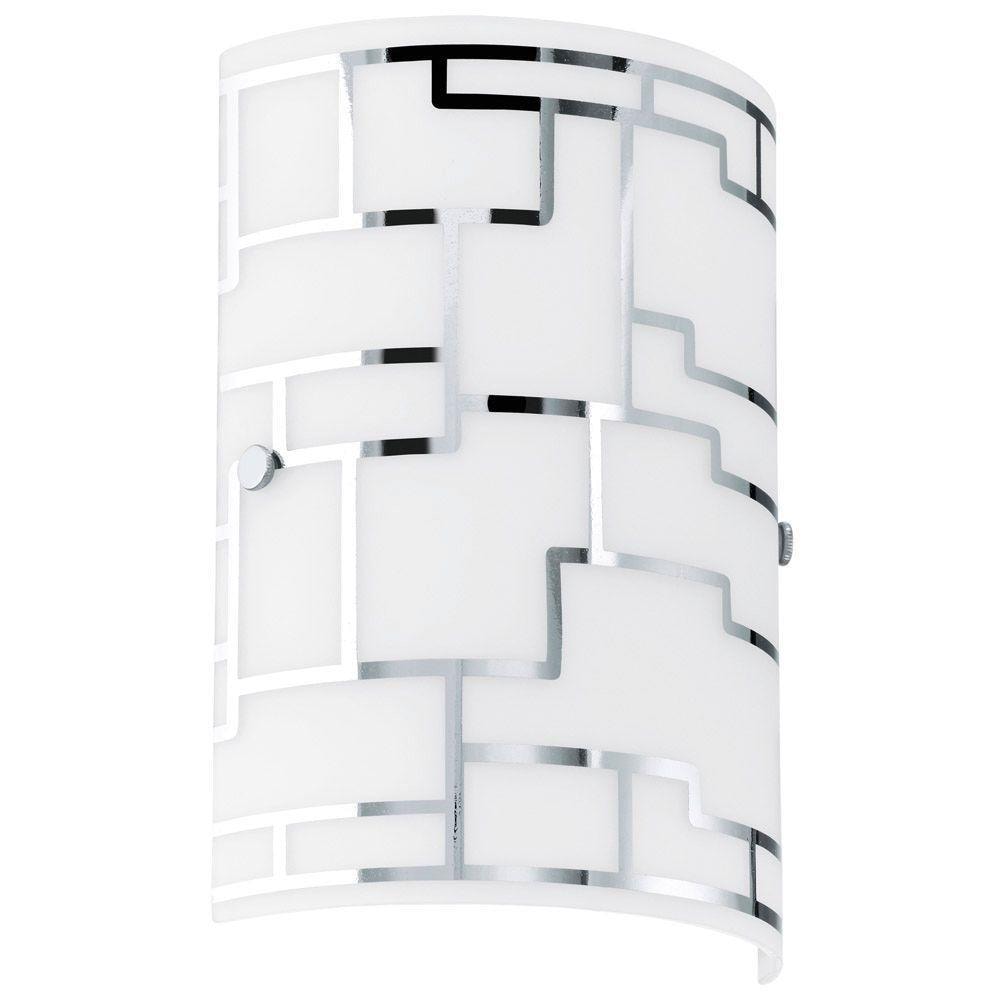 Modern Black and Chrome Geometric Wall Sconce