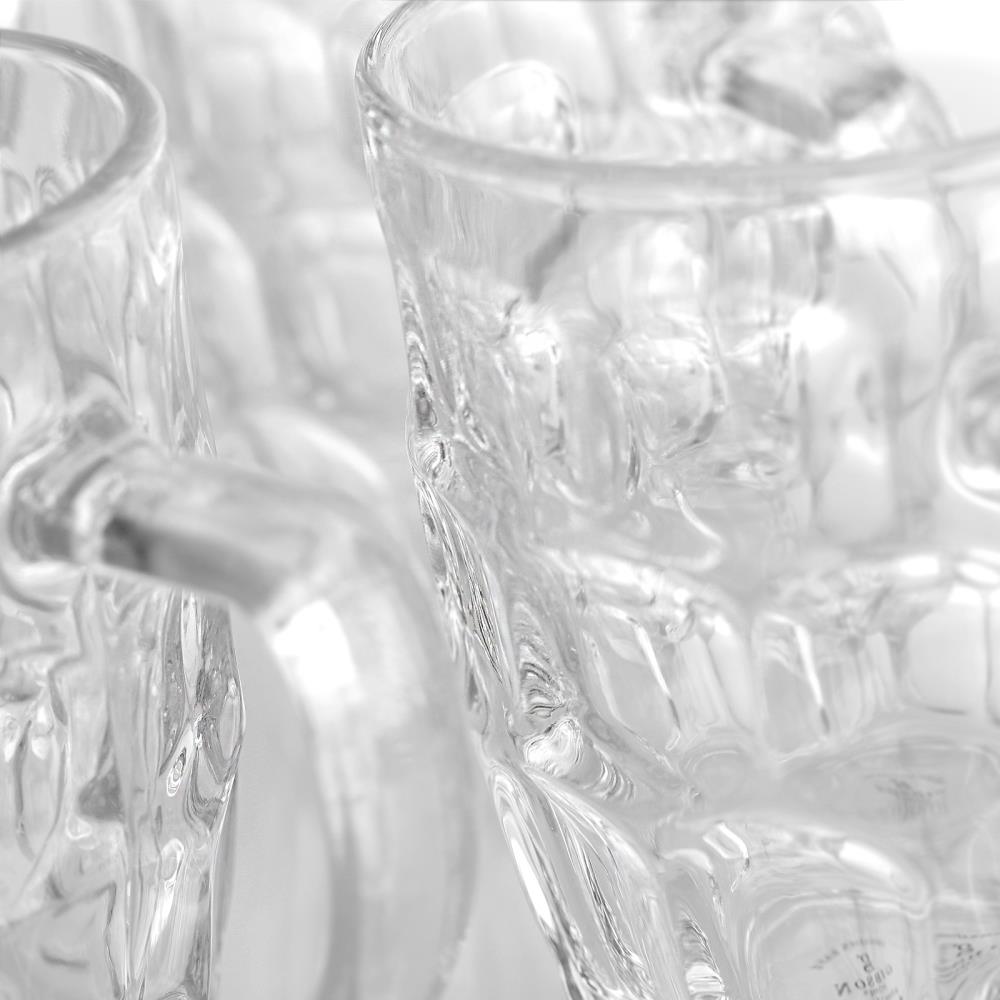 Ravenhead Dimpled Glass Beer Mug Ravenhead Glass