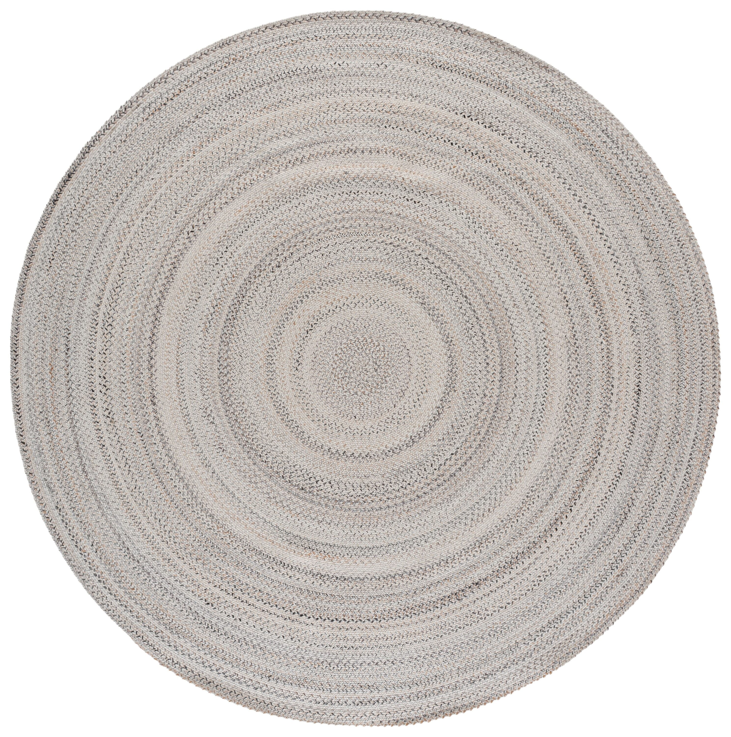 Braided 851A Ivory 8in x 8in Rug