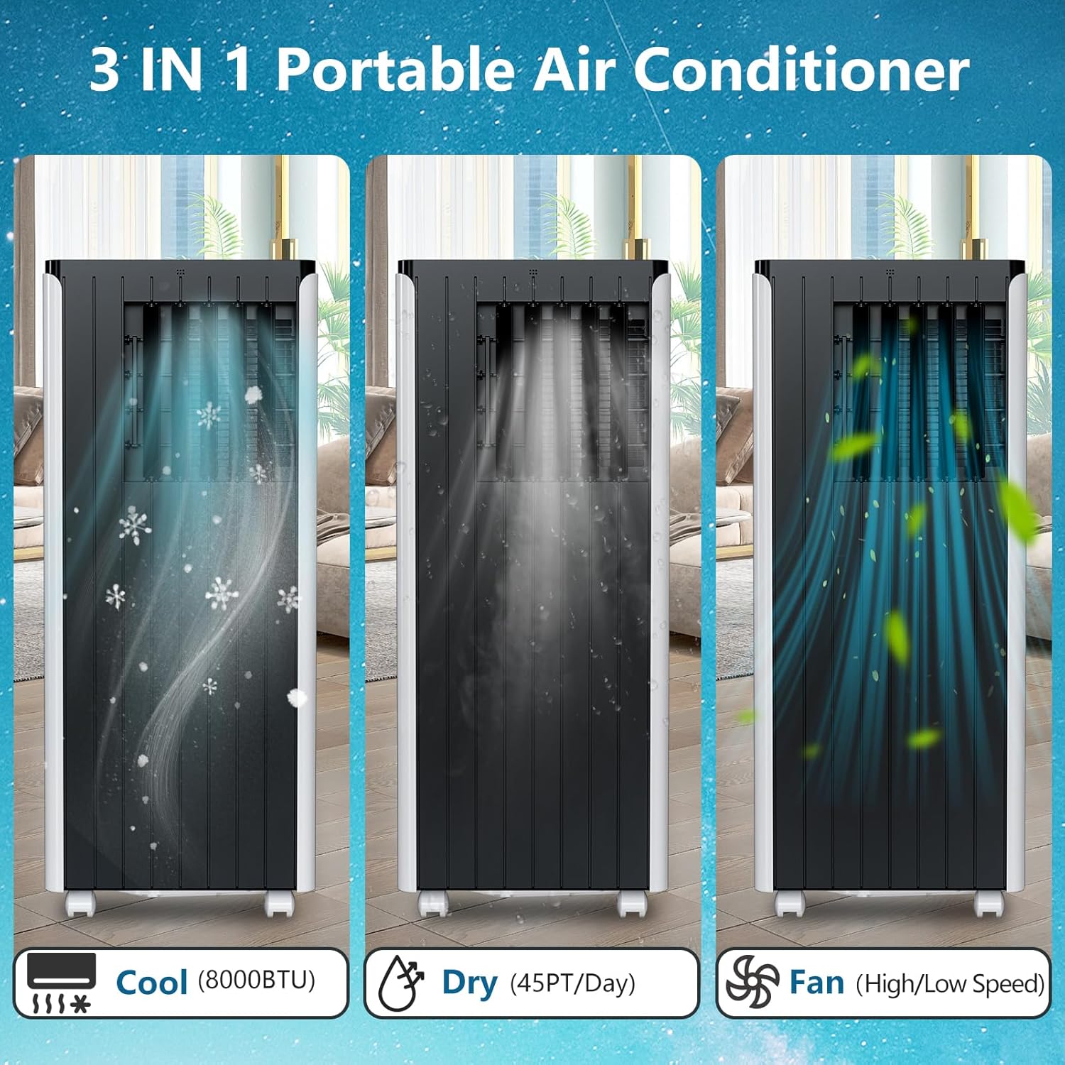 Qeetex ZYS-PHO-107L5KA9 Portable-Air-Conditioners - View #2