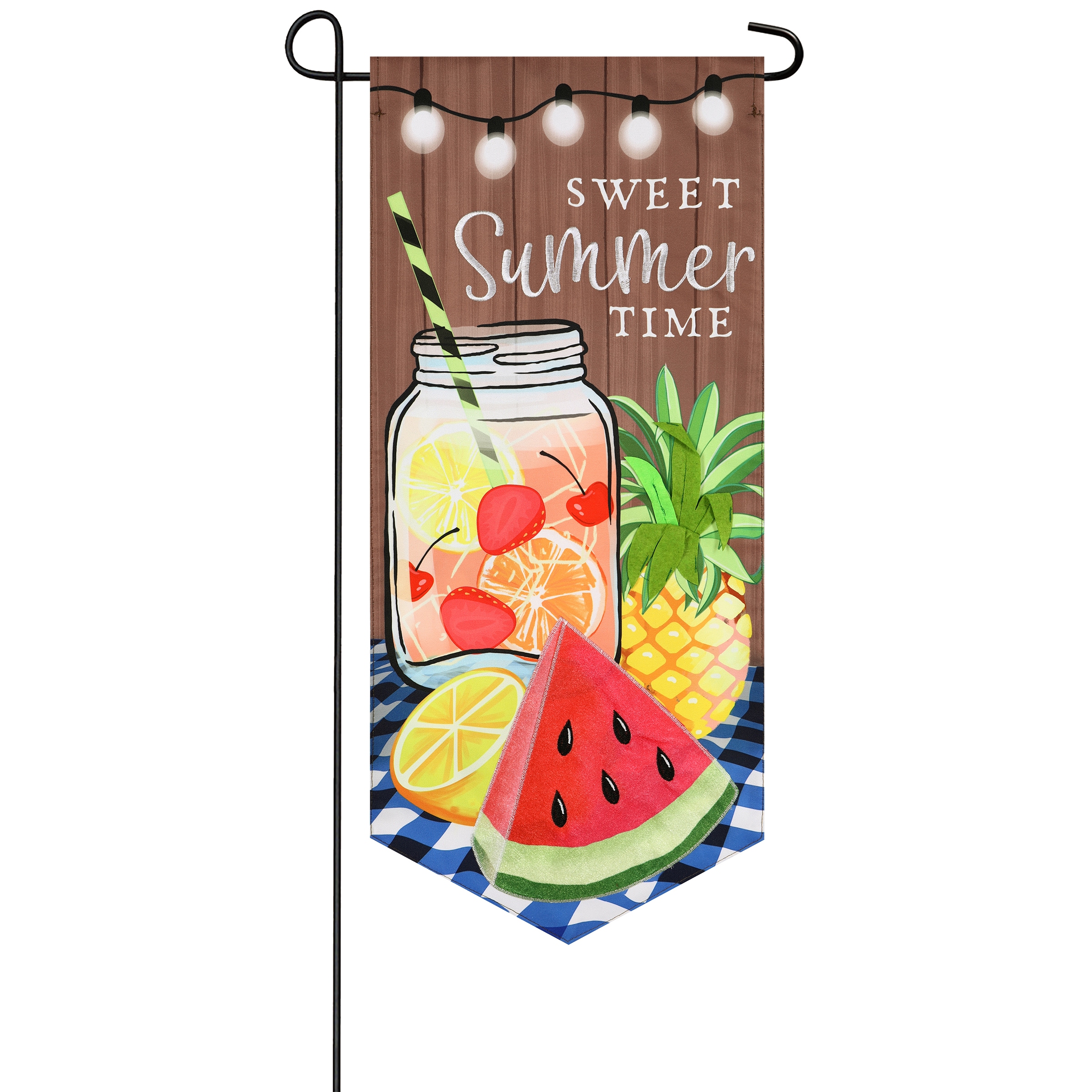 Style Selections ZLW14L11829 1-ft W x 2.3-ft H Fruit Embroidered Banner Kit