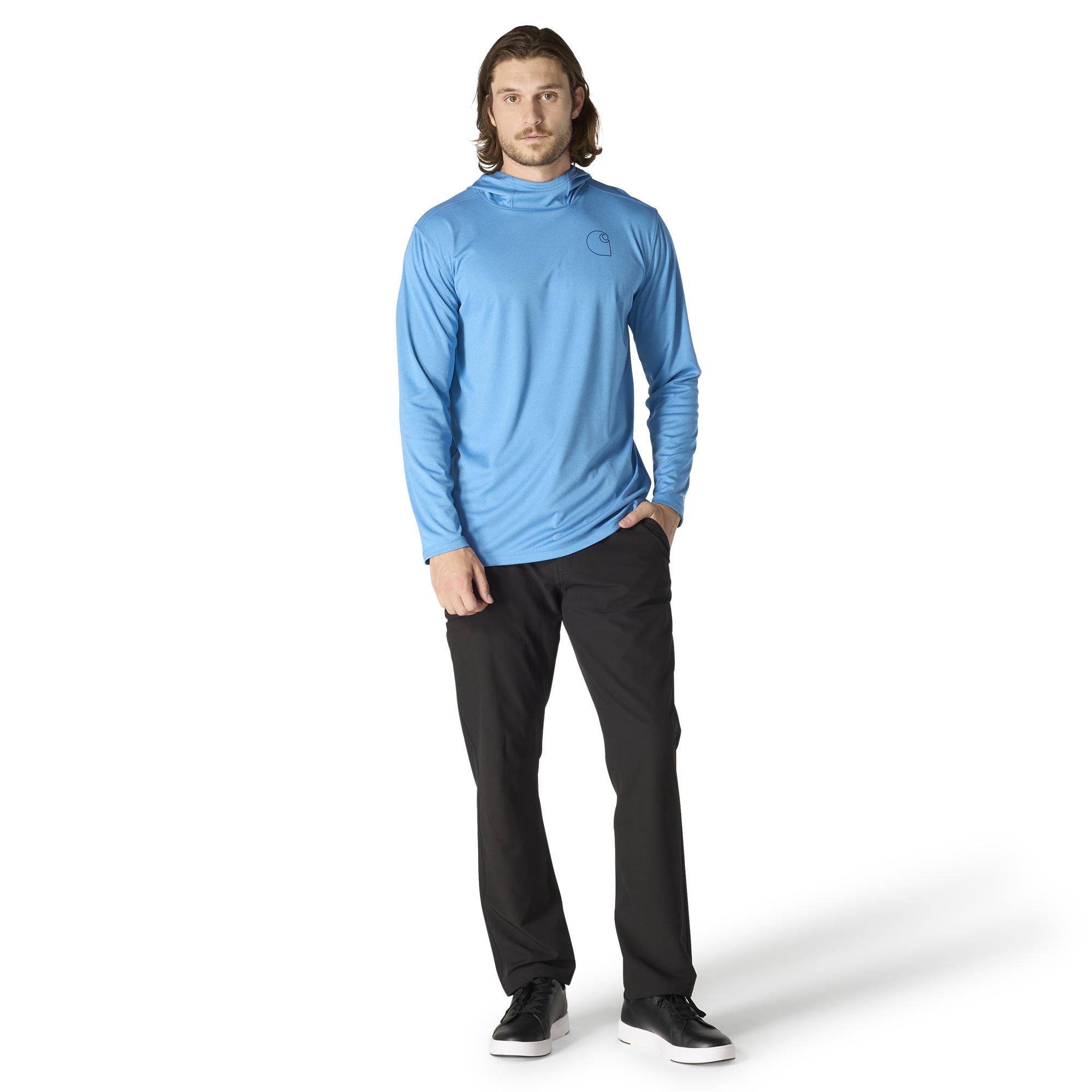 Carhartt Force Sun Defender Men's Blue Light weight Jersey Long