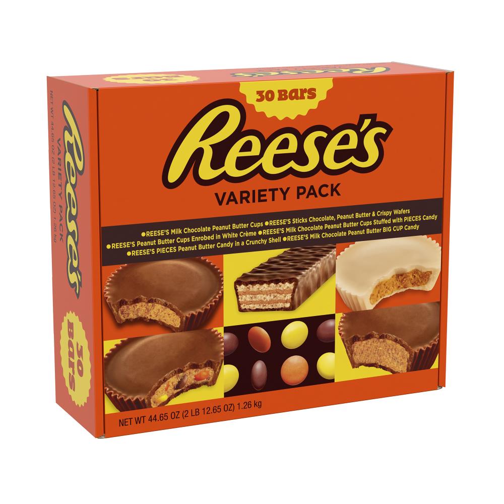 REESE'S Chocolate Peanut Butter Assortment Snack Size Individually Wrapped  Candy Bulk Party Pack, 1 pack / 32.06 oz - Fry's Food Stores