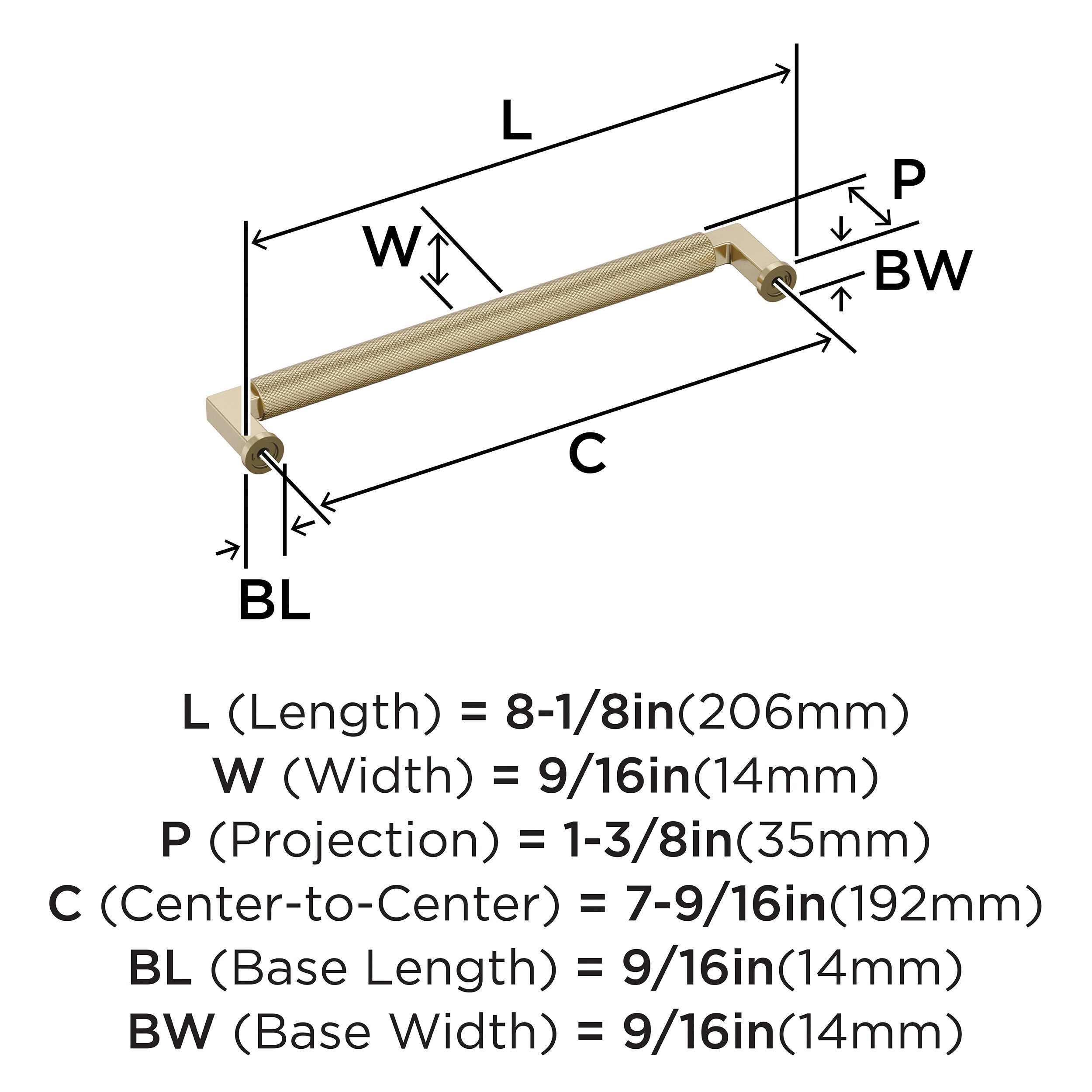 Amerock BP37626BBZ Cabinet-Pulls - View #4