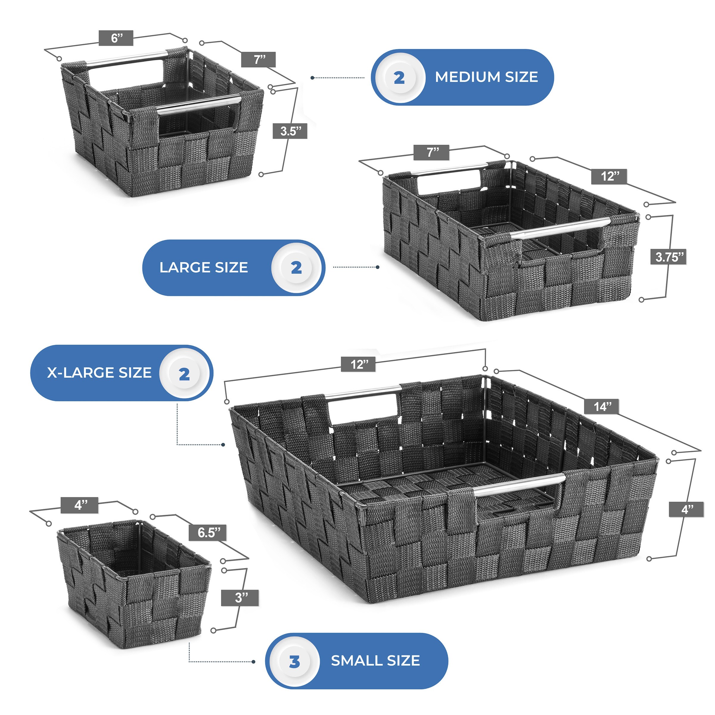 SORBUS 192405046506 Bins-Baskets - View #3