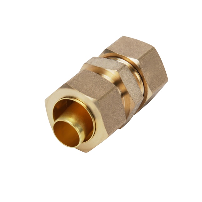 Proline Series 5/8-in x 5/8-in Compression Coupling Union Fitting in the Brass  Fittings department at