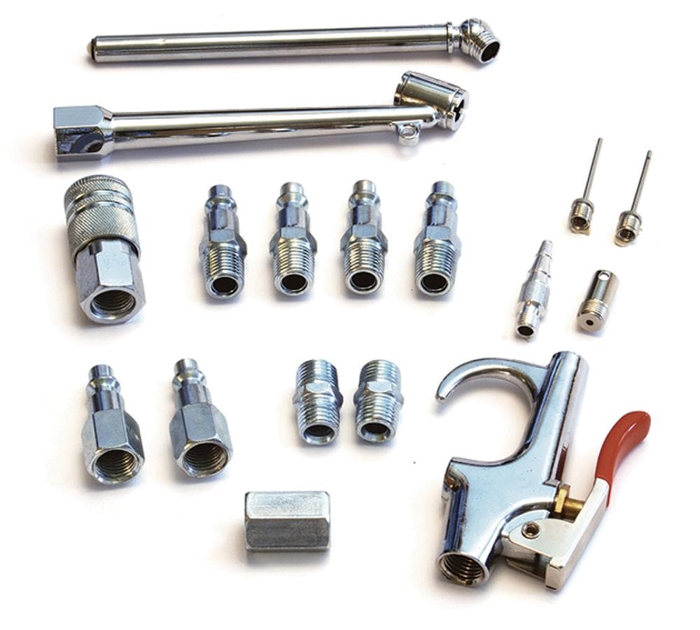 Details about   Air Compressor Accessory Kit 1/4" NPT Air Tool w/ 1/4Inch x 25Ft Nylon Air Hose 