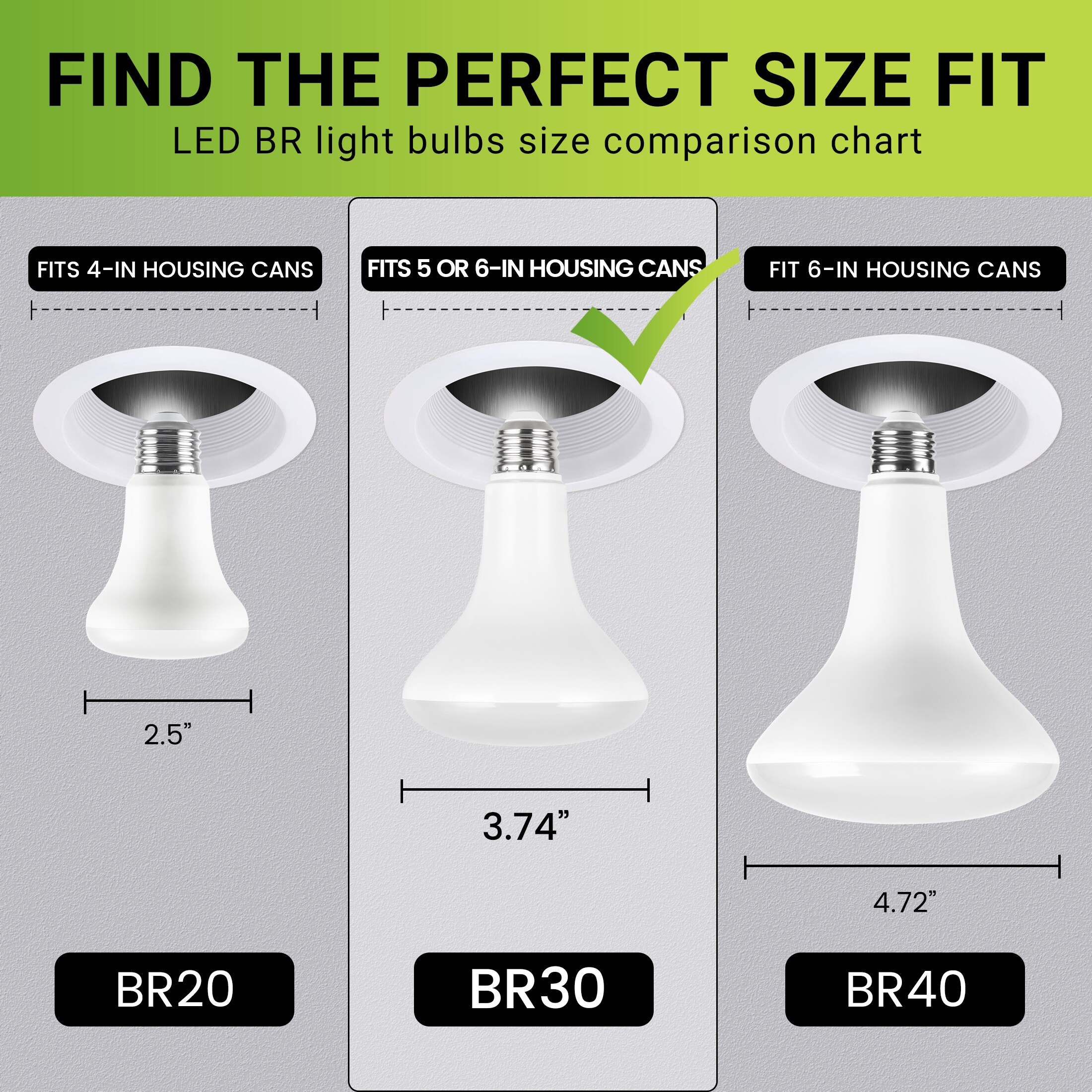 Green Watt L11-BR30D-11W-40K Led-Flood-Spot-Light-Bulbs - View #4