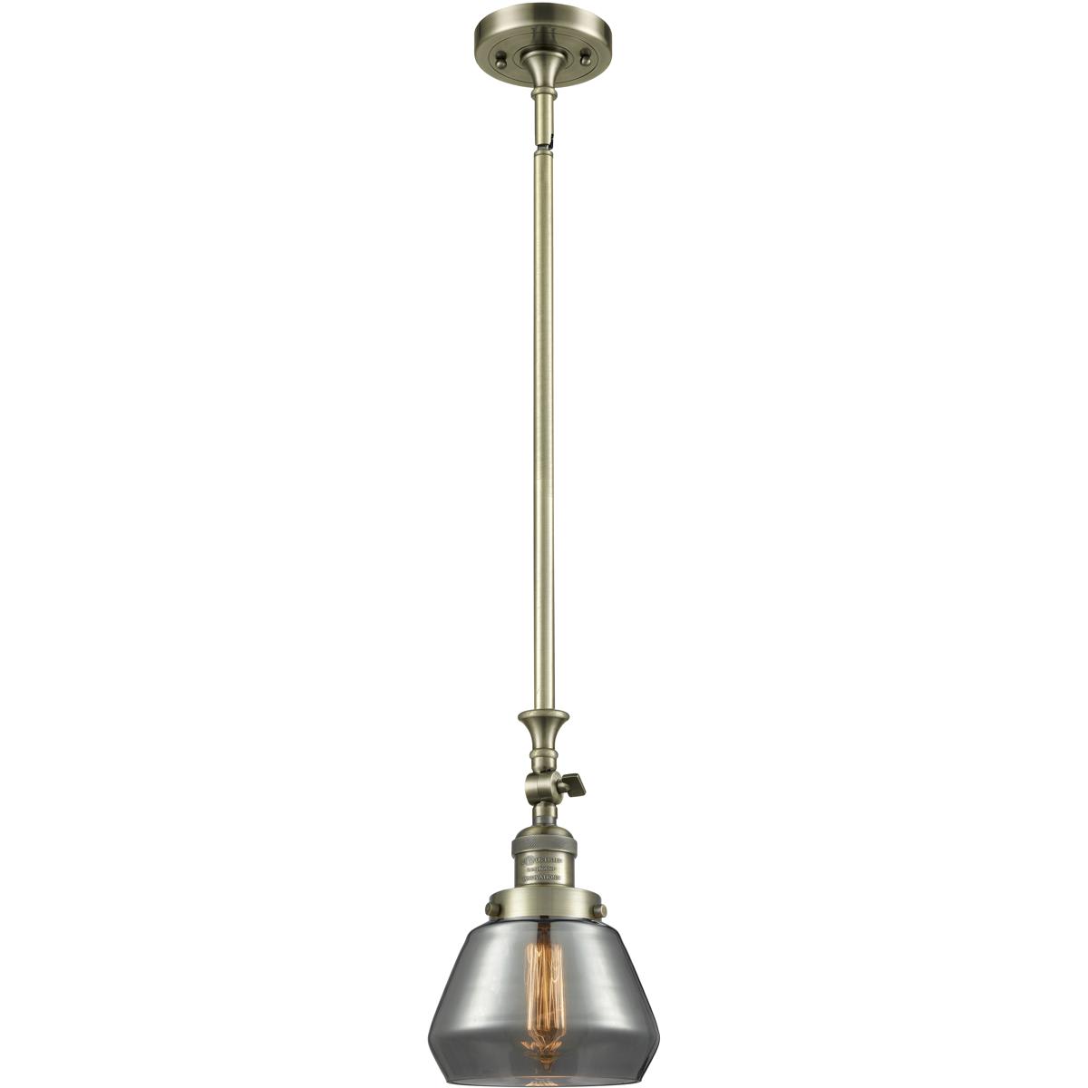 Innovations Lighting 1357585 206-AB-G173-LED Franklin Restoration Fulton Mini Pendant