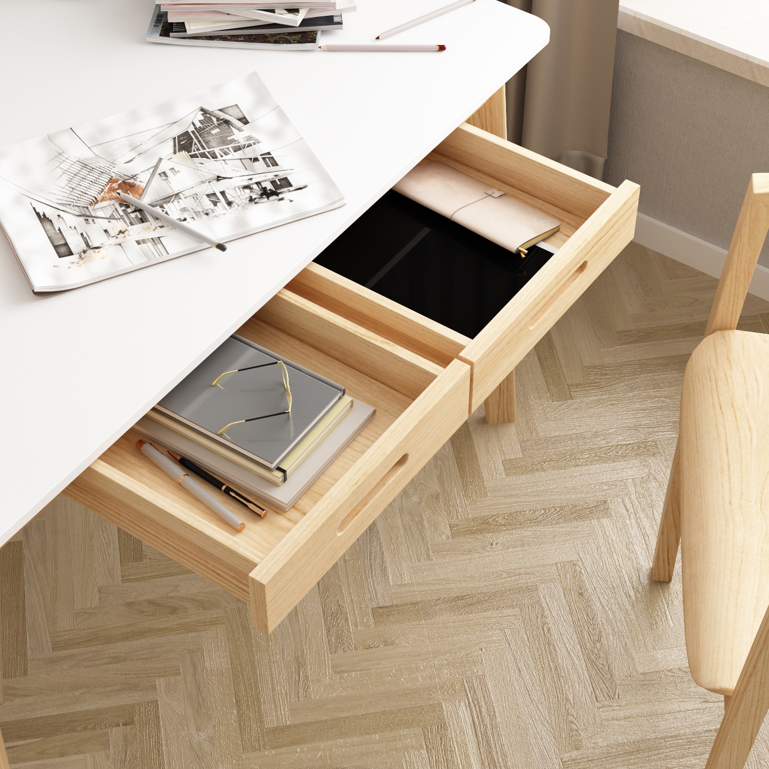 FUFU&GAGA LJY-WFKF210013-05 desks - View #9