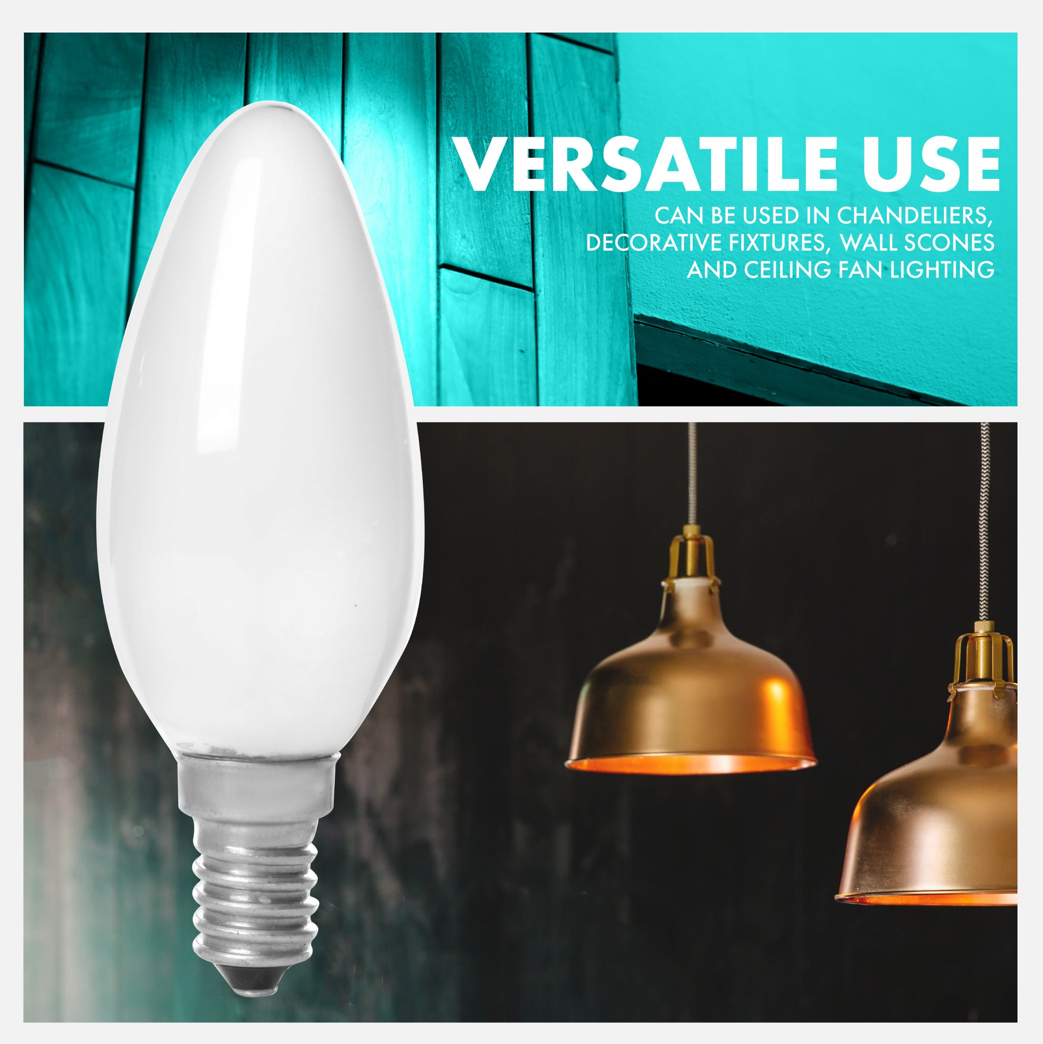 GE LED Light Bulb, T8, Warm White, Frosted, 350 Lumens, 3.5 Watt
