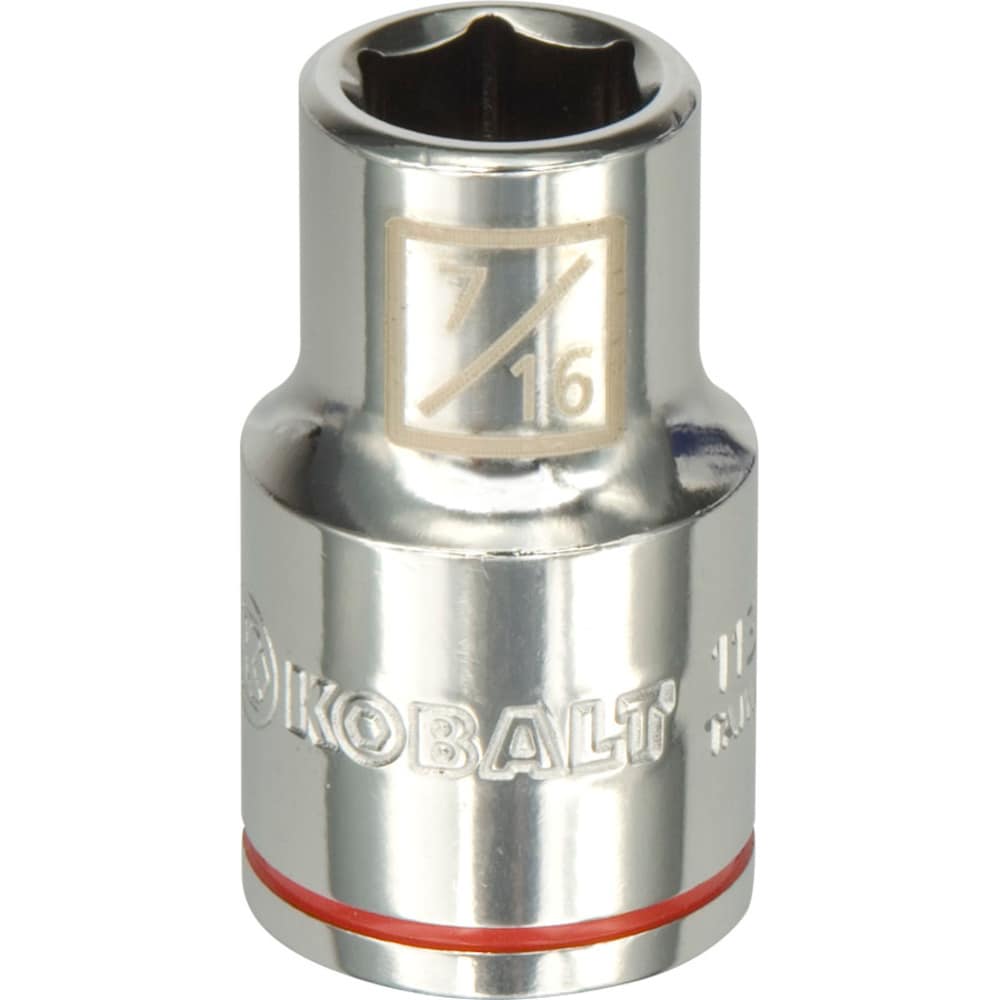 Kobalt 86404 1/2-in Drive Standard (SAE) 7/16-in Shallow Socket