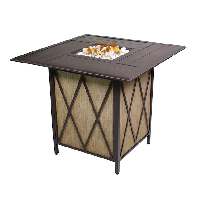 Gas Fire Pits Department At, Bar Height Fire Pit Table Big Lots
