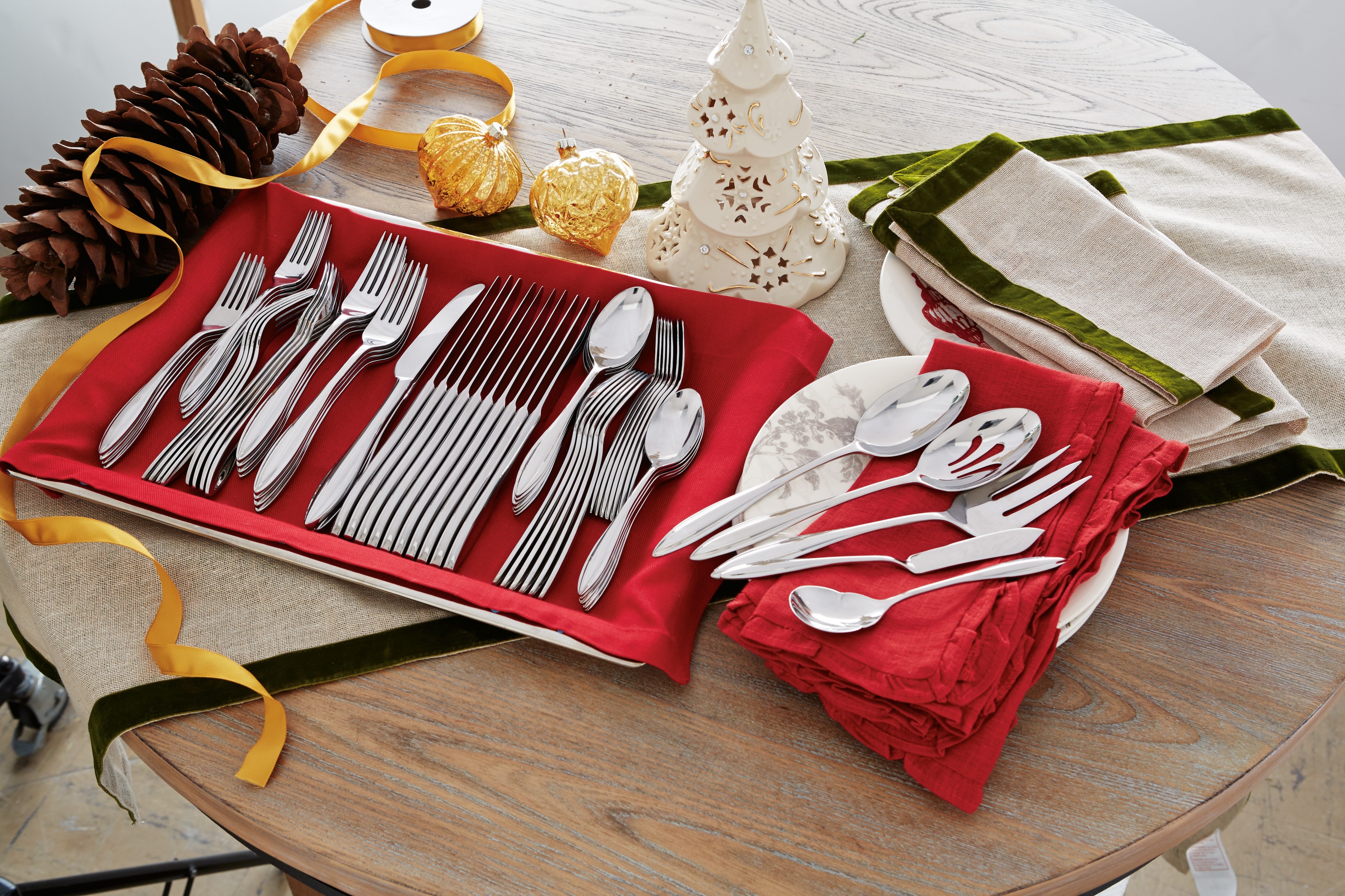 Modern Tarnish Resistant Stainless Steel Serving Spoon Set