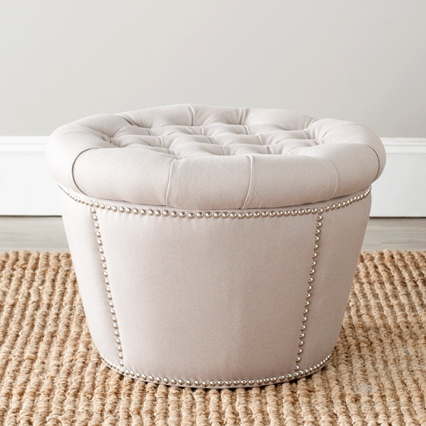 Safavieh MCR4637A Indoor-Ottomans - View #2