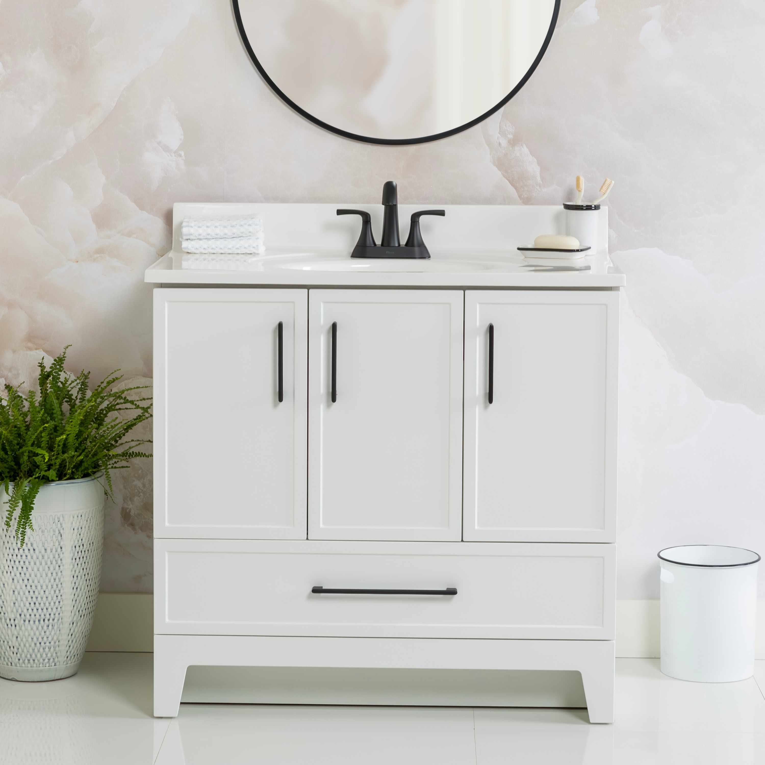 Style Selections ME36P1-WH vanities - View #2