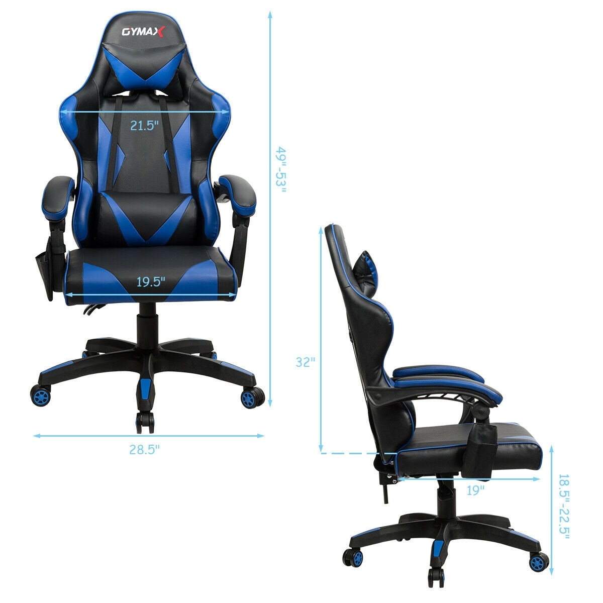 CASAINC WF-HW65250BL-LA Office-Chairs - View #7