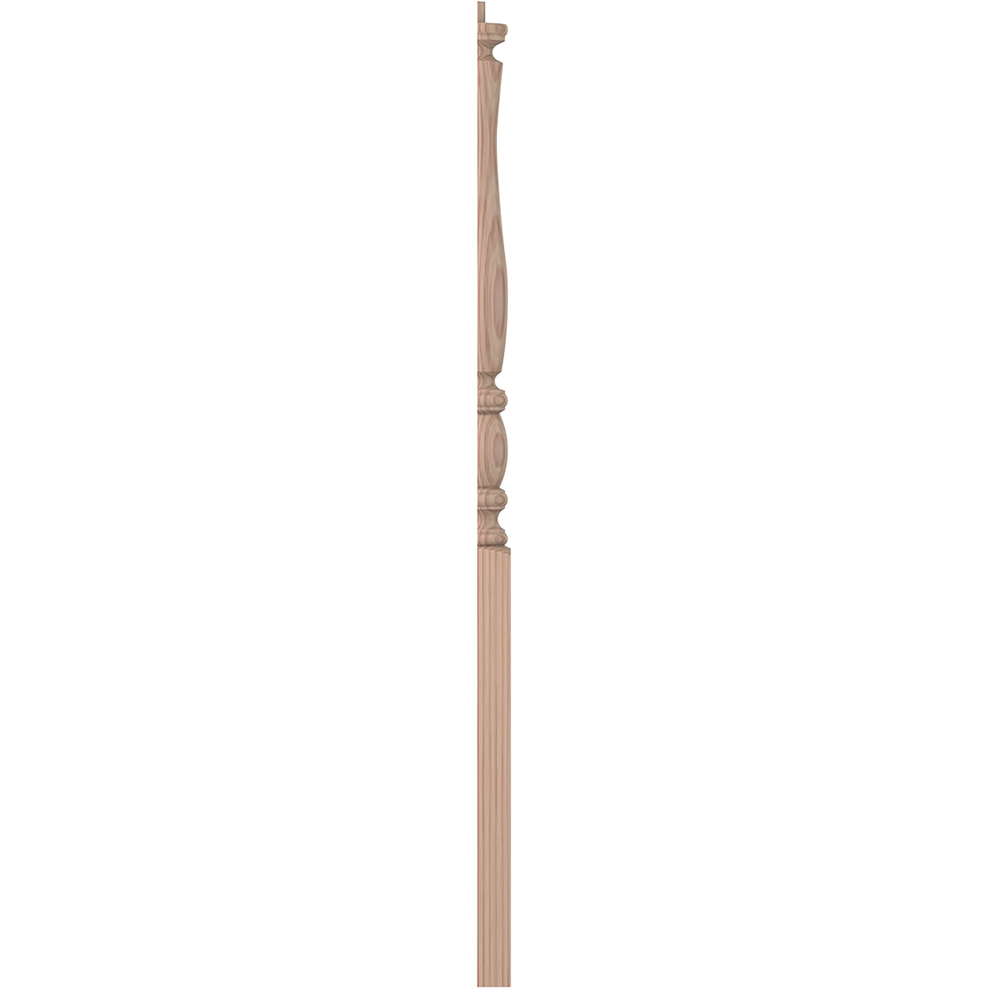 L.J. Smith Stair Systems LJP-3210 1-2-B 3-in x 43-in Unfinished Beechwood Stair Newel Post