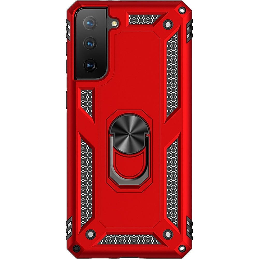 SAHARA  - Red Military Kickstand Series Case - Samsung Galaxy S21 FE 5G