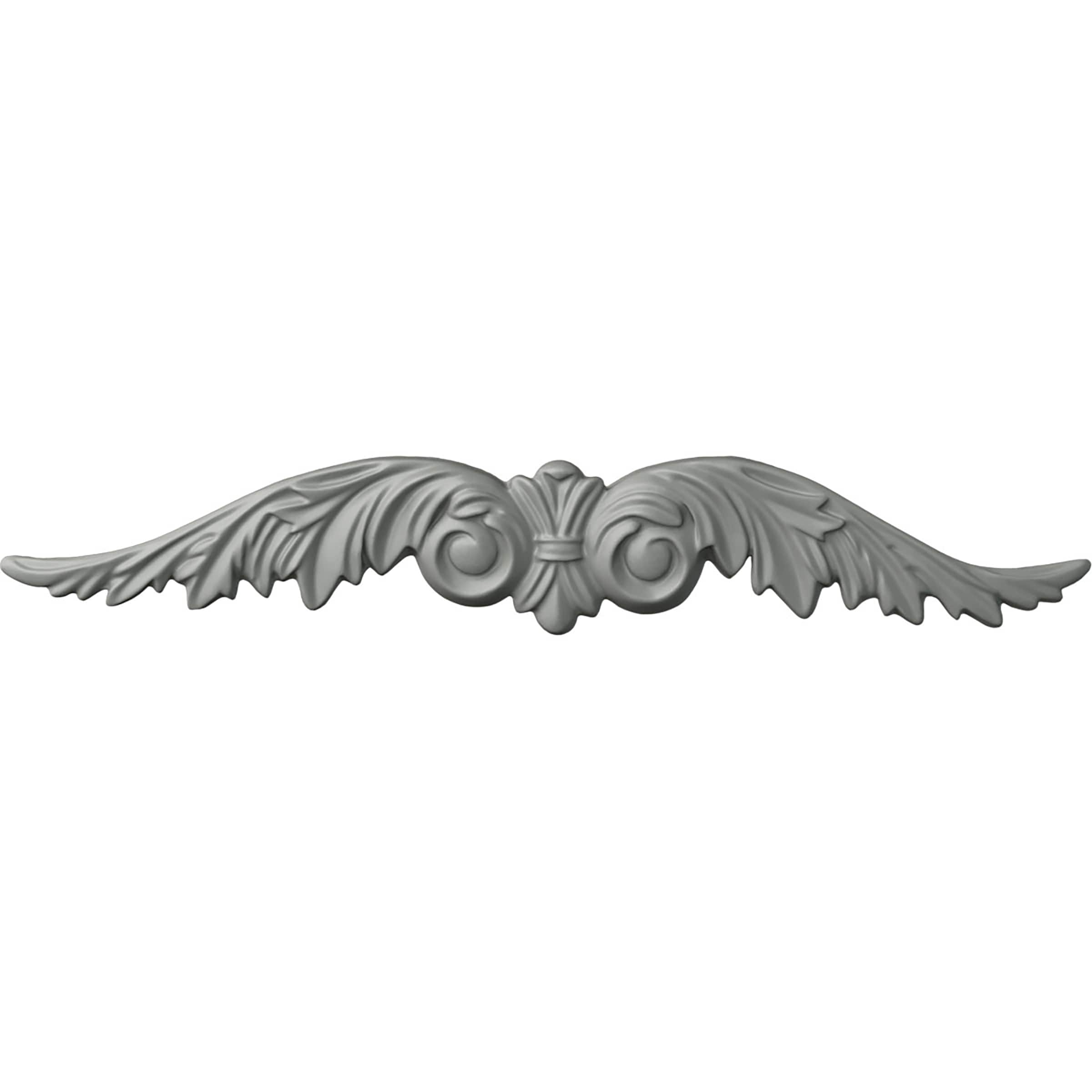 Ekena Millwork ONL11X01X01LF Leaf Span 11.375-Inches W x 1.875-Inches H Unfinished Applique