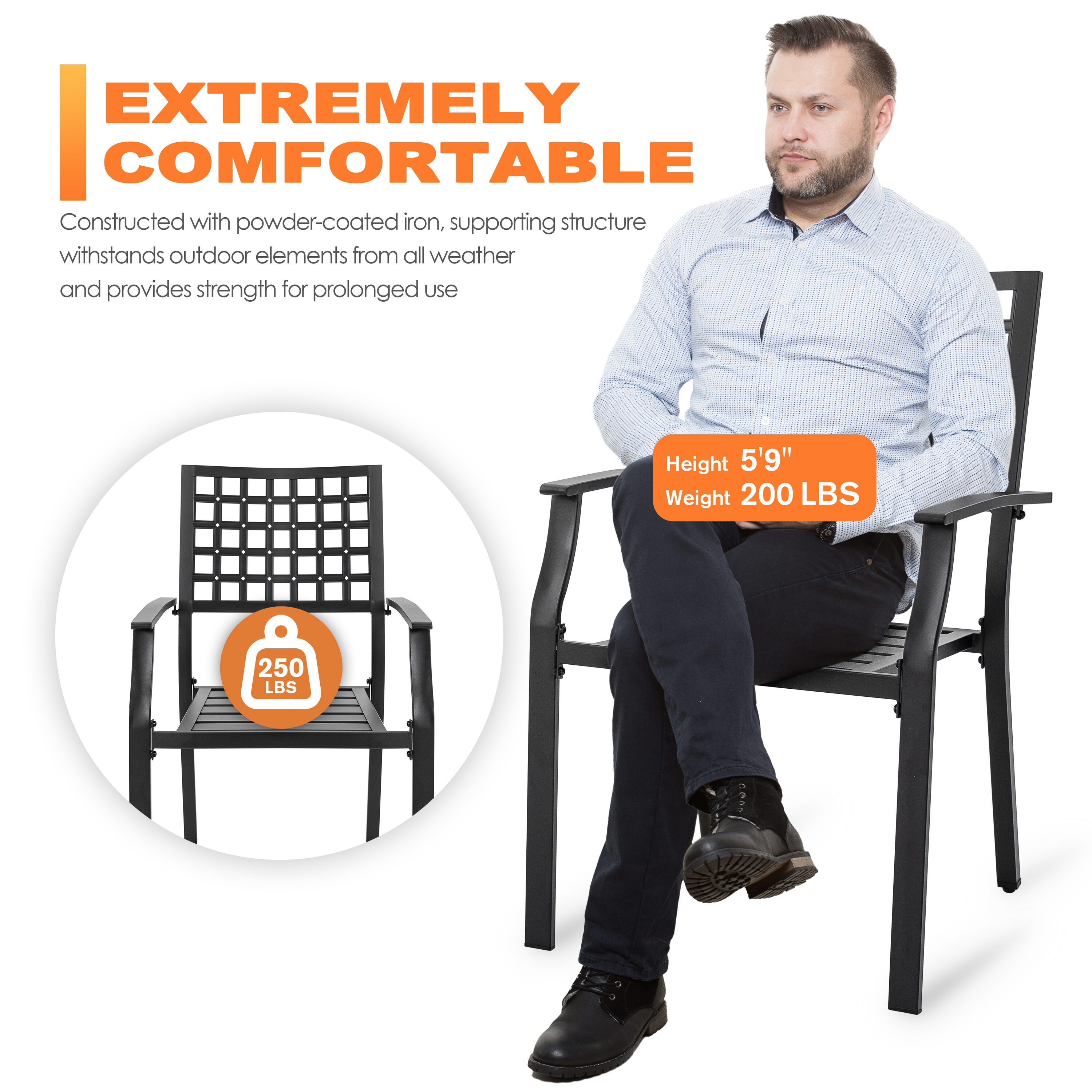 Nuu Garden DB134-4P Patio-Chairs - View #7