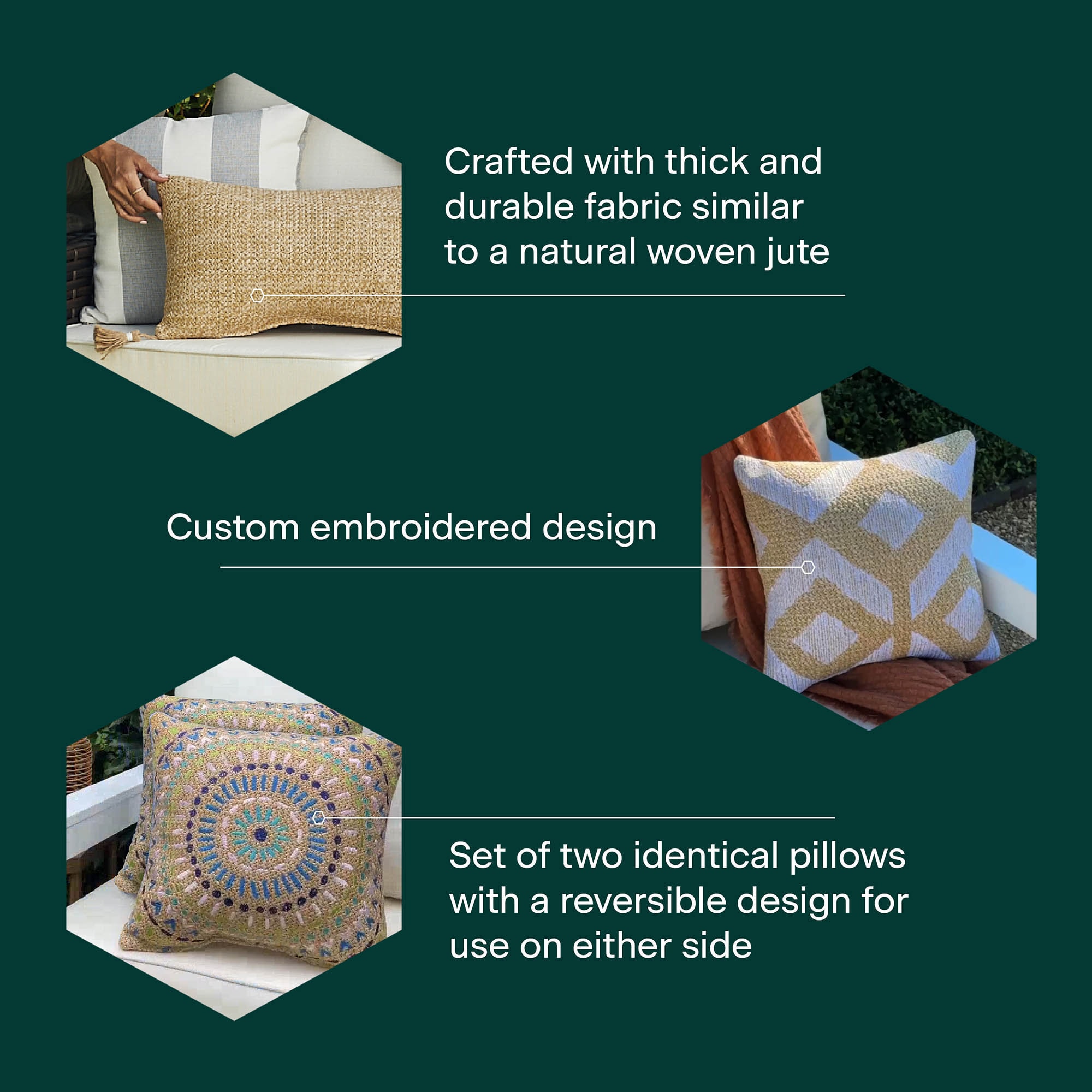 3i Products 21516S-201B166 Outdoor-Accent-Pillows - View #5