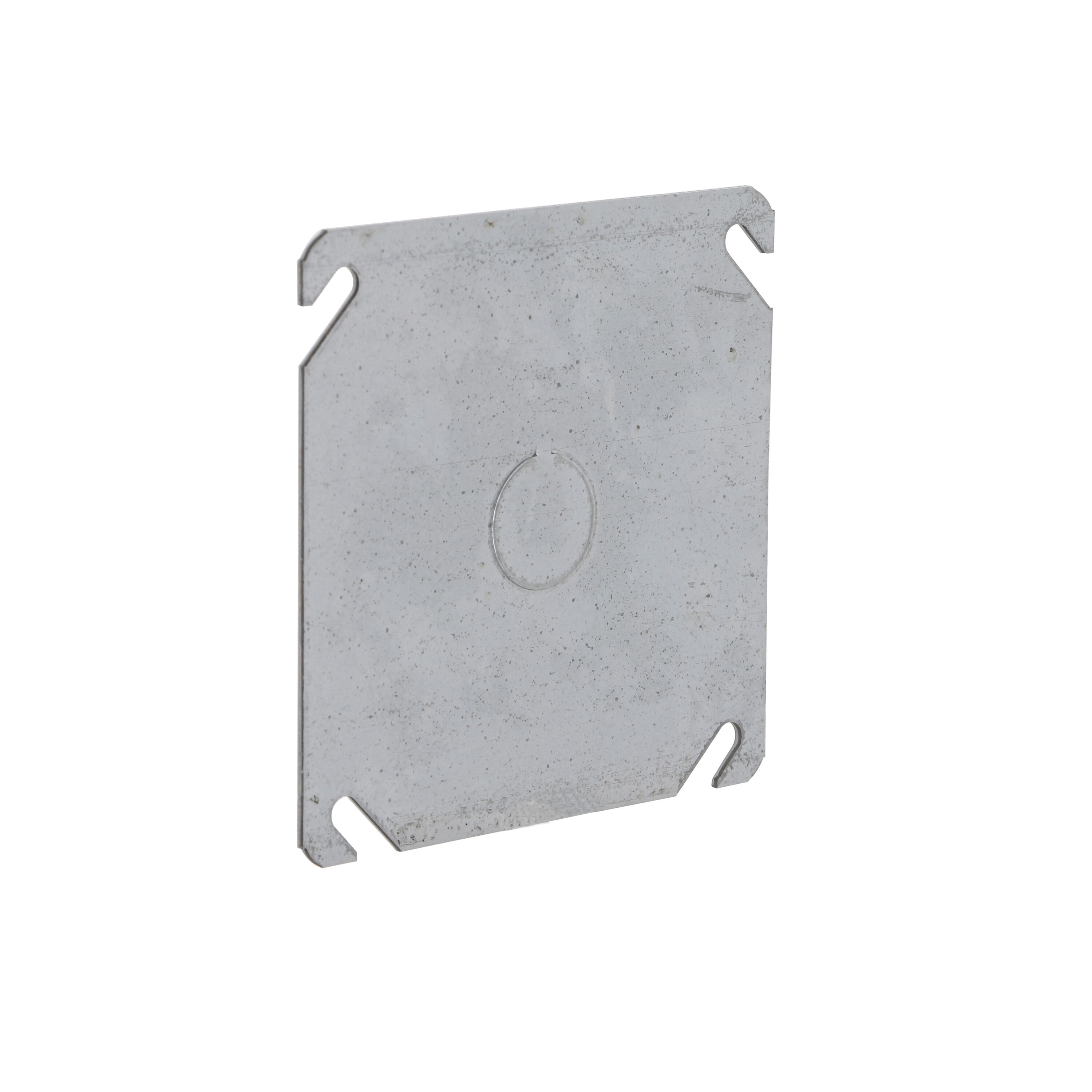 RACO 1-Gang Square Metal Electrical Box Cover in the Electrical