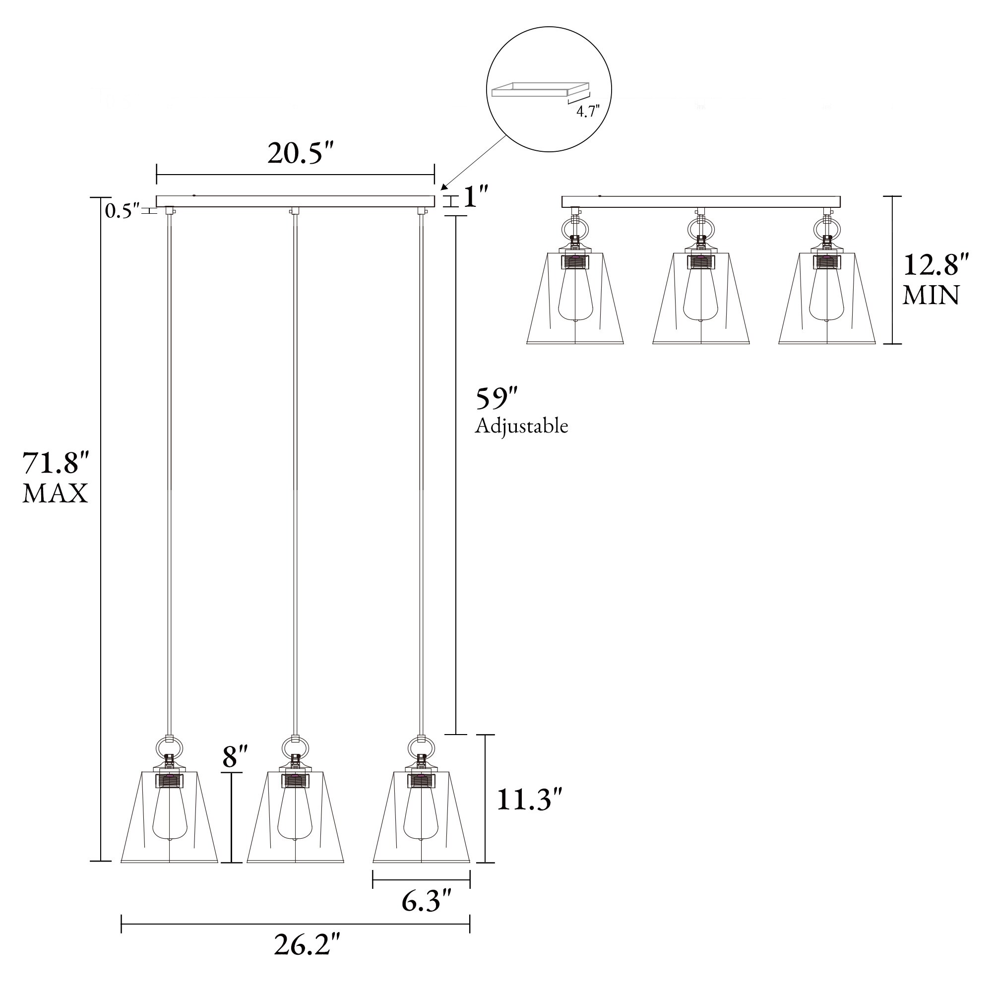 LNC LAII7NA050139C Pendant-Lights - View #6