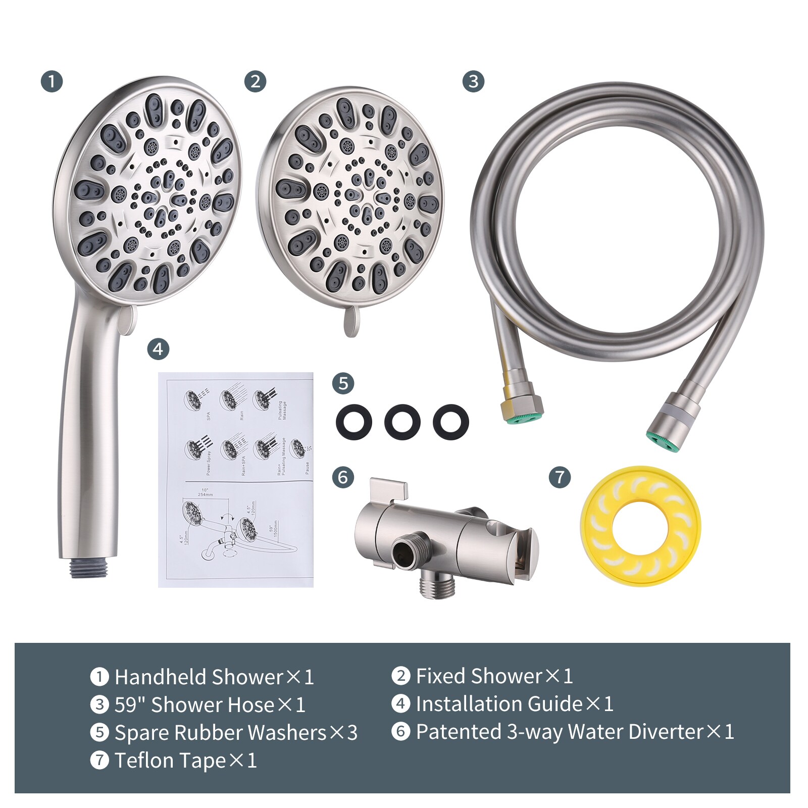 WOWOW H5011-LW Fixed-Showerhead - View #7