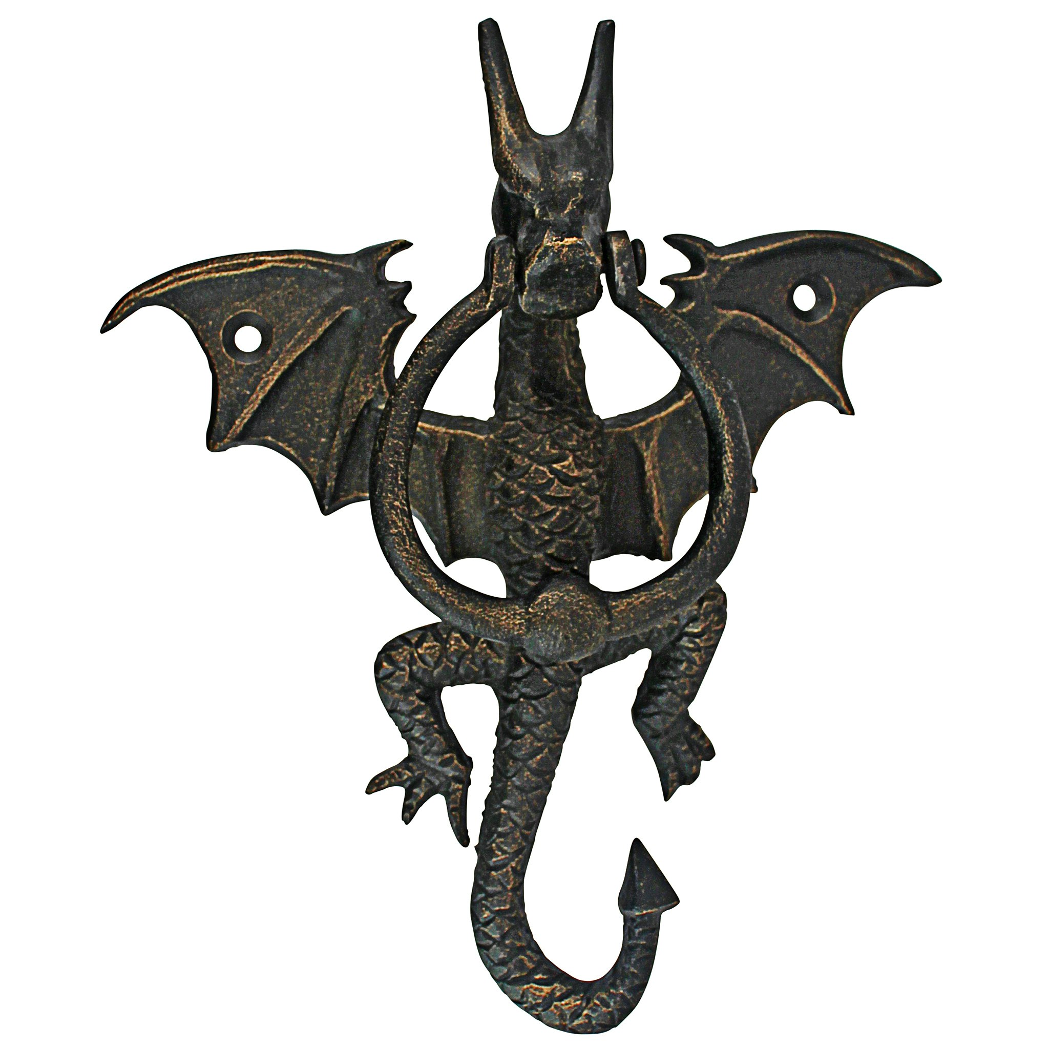Design Toscano QH18636 6-1/2-in Oil-Rubbed Door Knocker