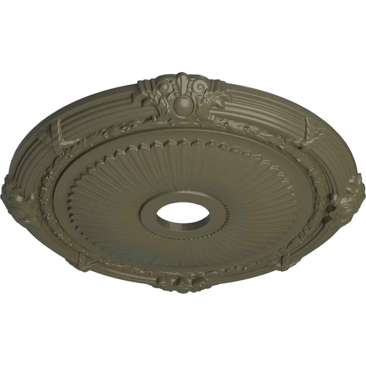 Ekena Millwork CM27HEPTF Ceiling-Medallions - View #2
