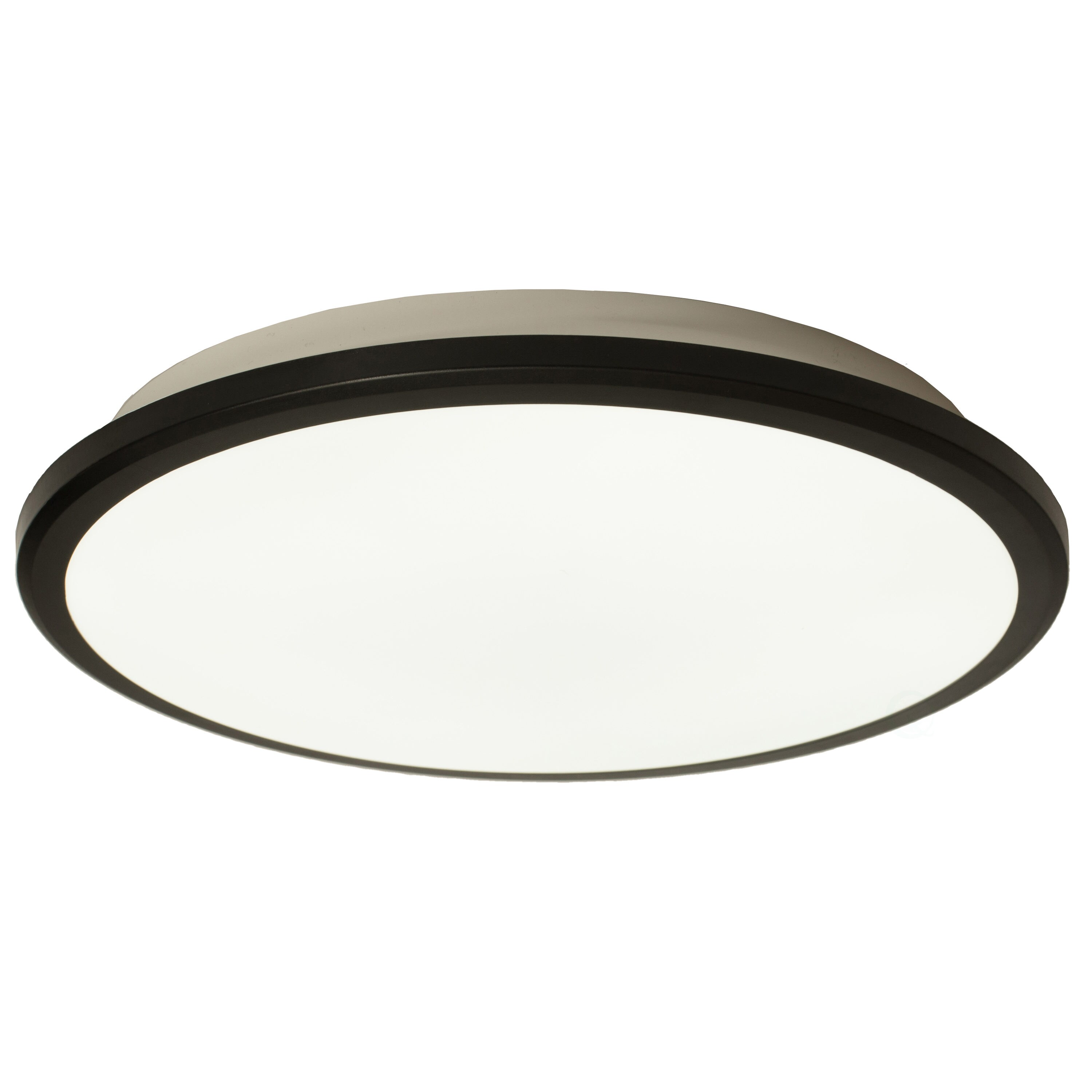 12" Black Aluminum LED Flush Mount Ceiling Light