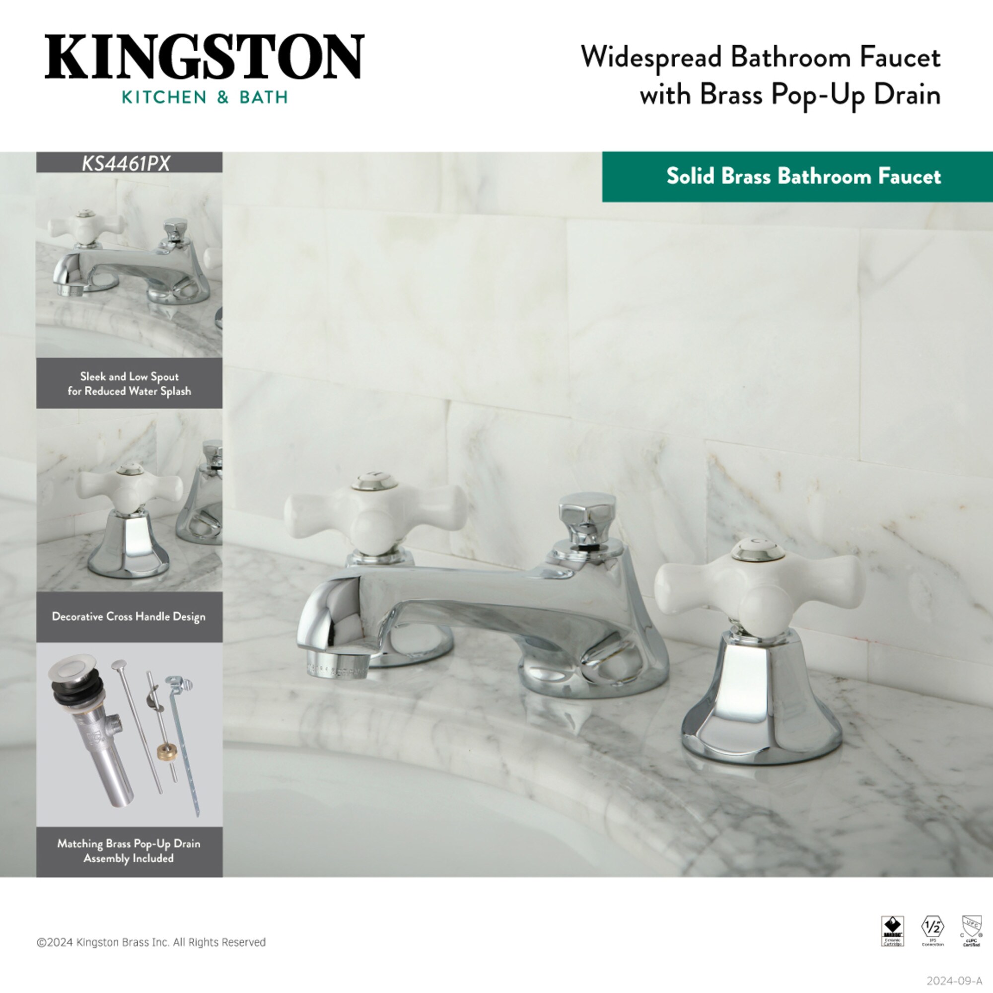 Kingston Brass WLKS4461PX Lavatory-Faucets - View #4