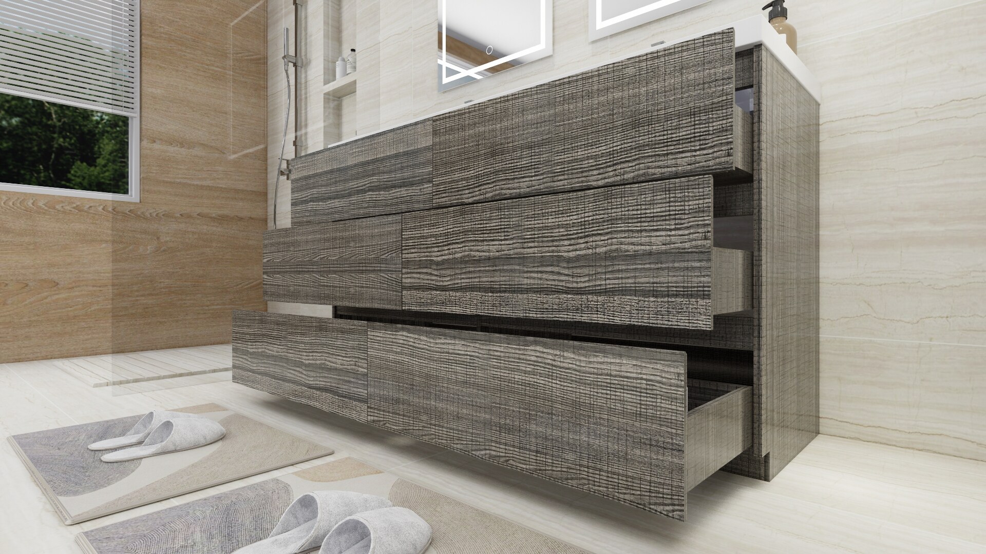 Moreno Bath MOA60D-HG Bath-Vanity-Combo - View #8