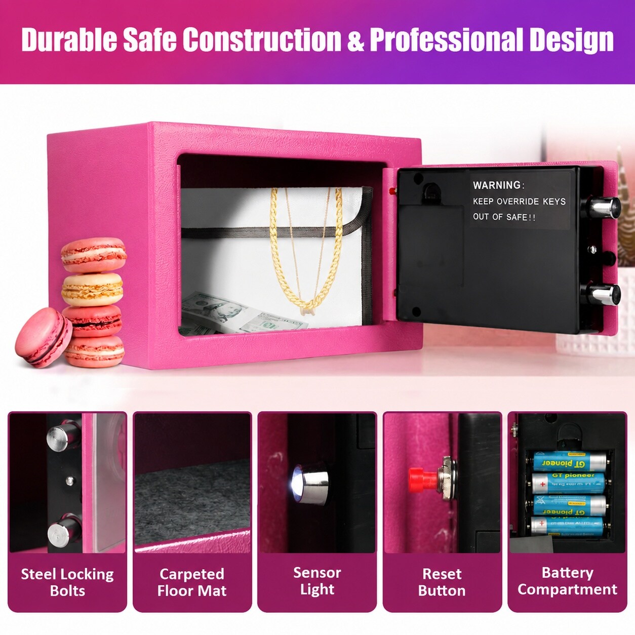 Afoxsos LAF0804F175 Cash-Check-Safes - View #6